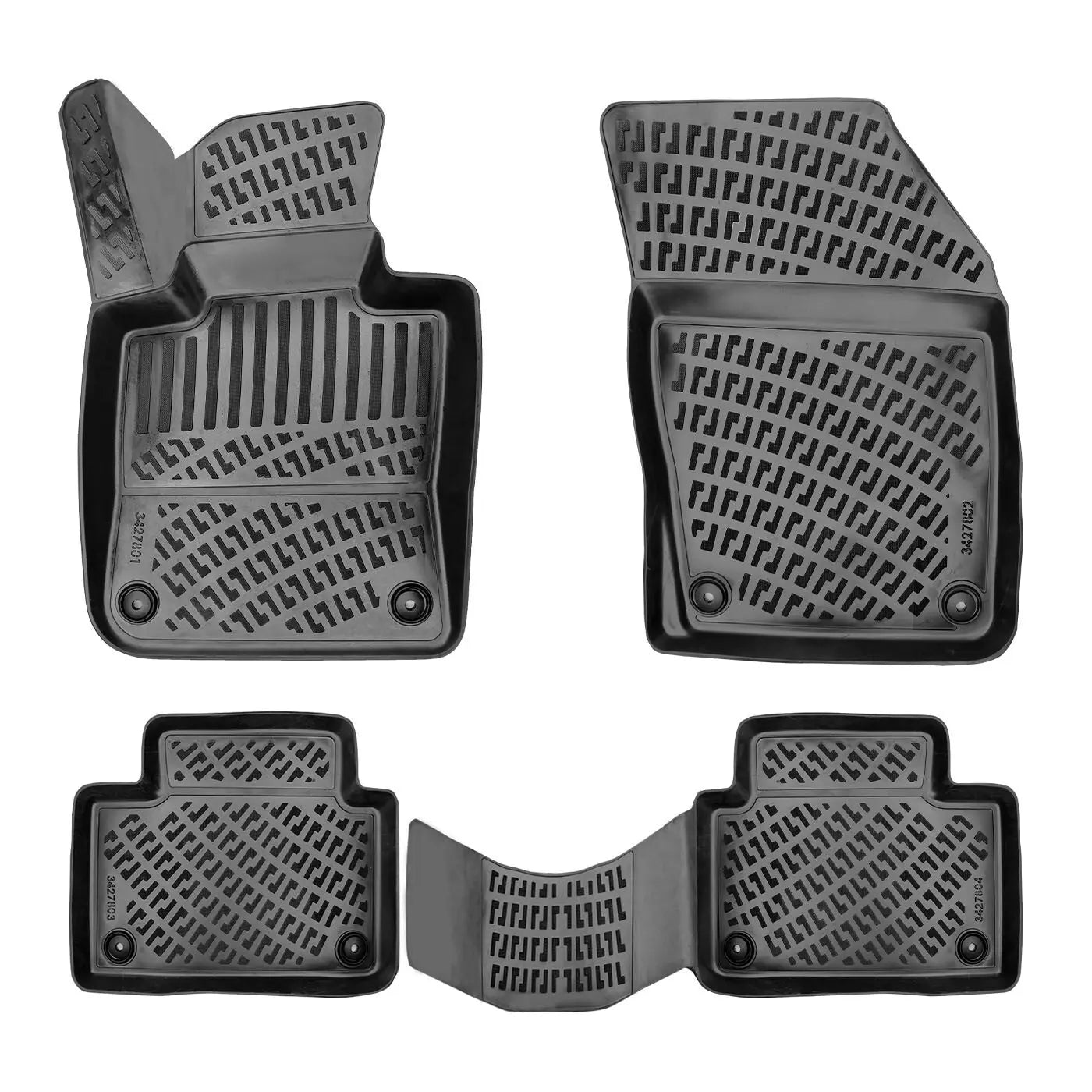 Car Floor Mats Liners For Volvo S-60 2019-2025 All Season Heavy Duty Auto Rugs
