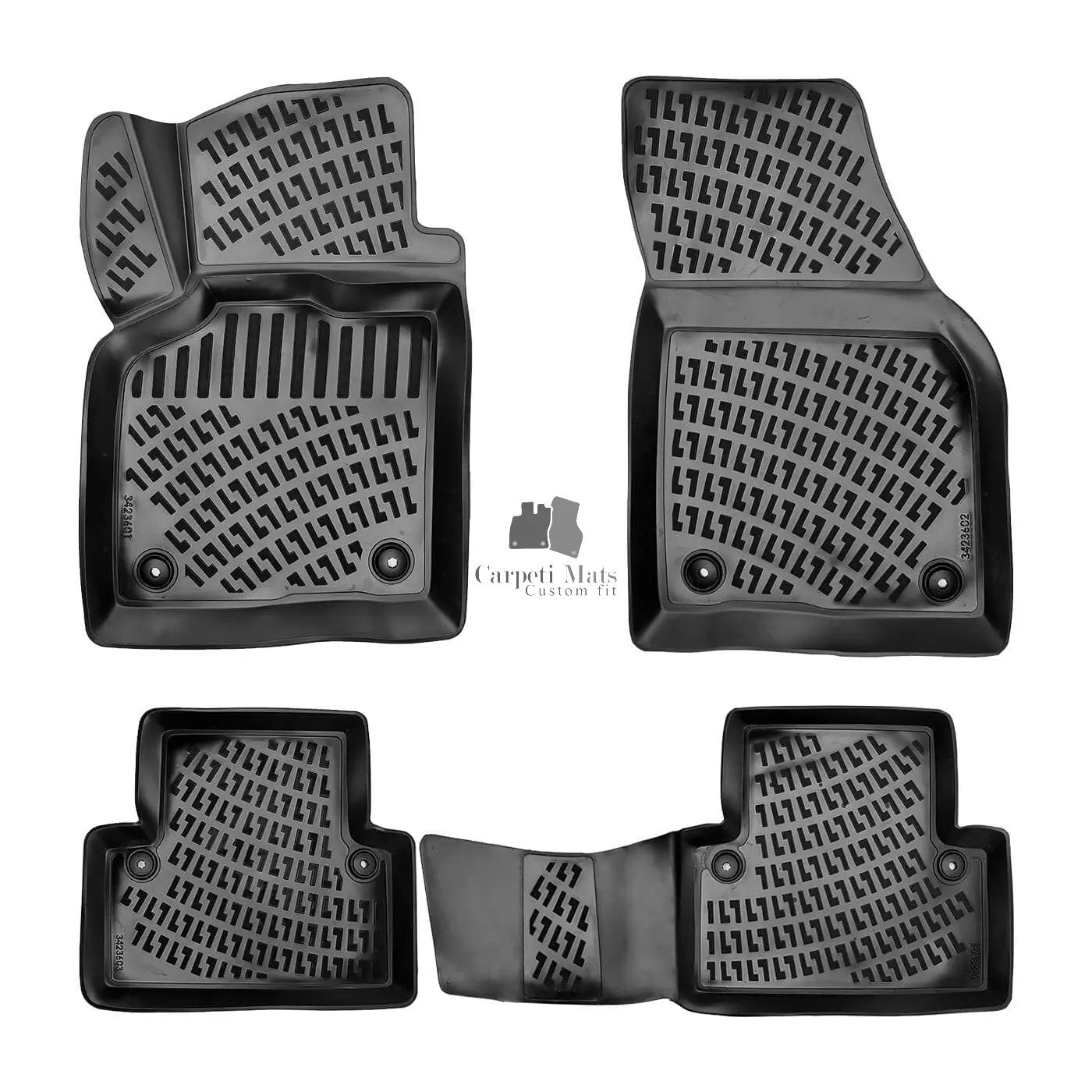 Car Floor Mats Liners For Volvo V50 2004-2012 All Season Heavy Duty 3D Auto Rugs