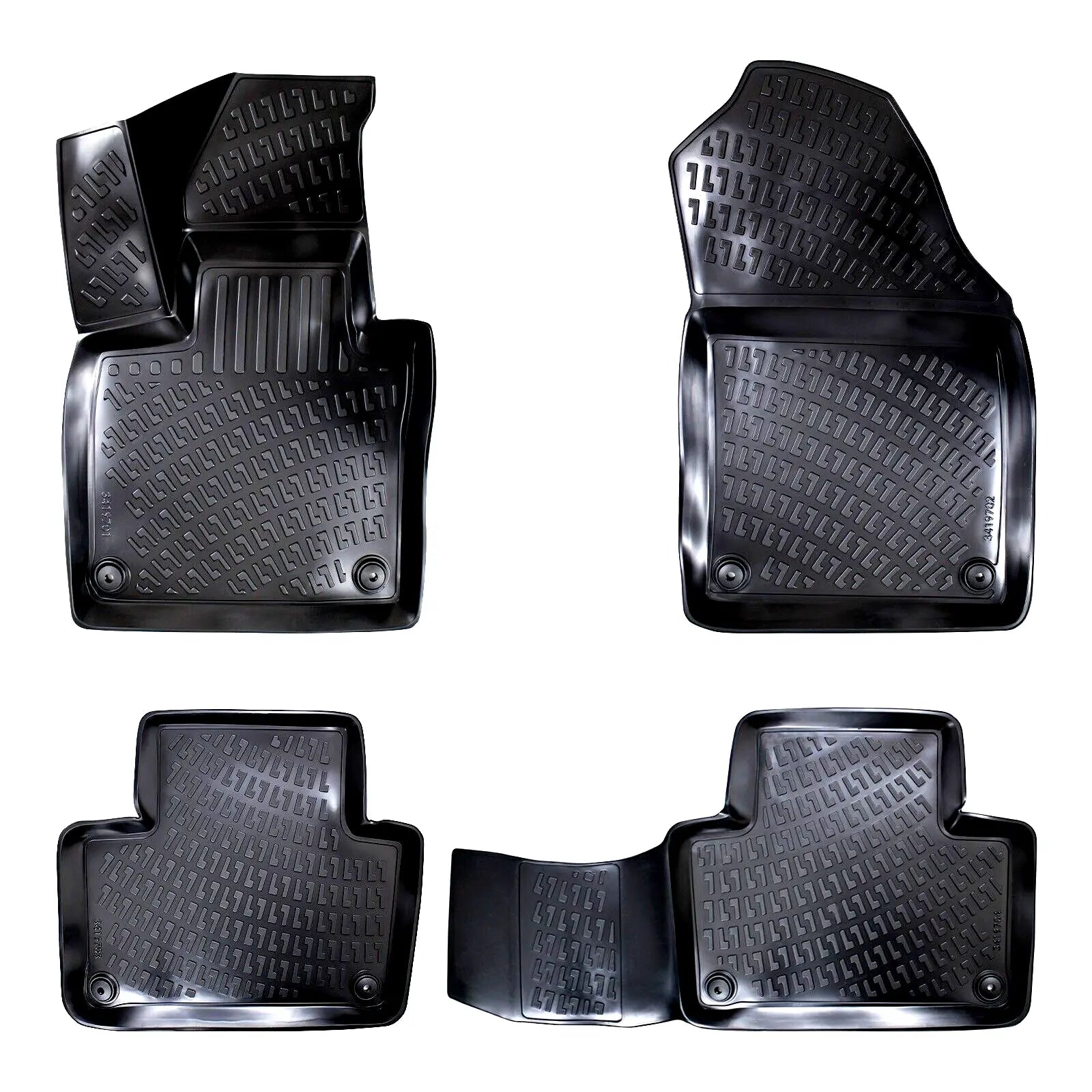 Car Floor Mats Liners For Volvo XC90 2019-2024 All Season Heavy Duty Auto Rugs
