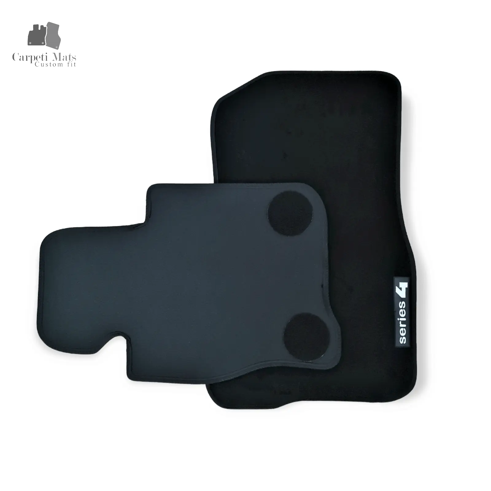 Carpet Car Floor Mats Velour for BMW 4 F32/F33 2013-05.2020 logo Car Floor Mats Velour CarpetiMats