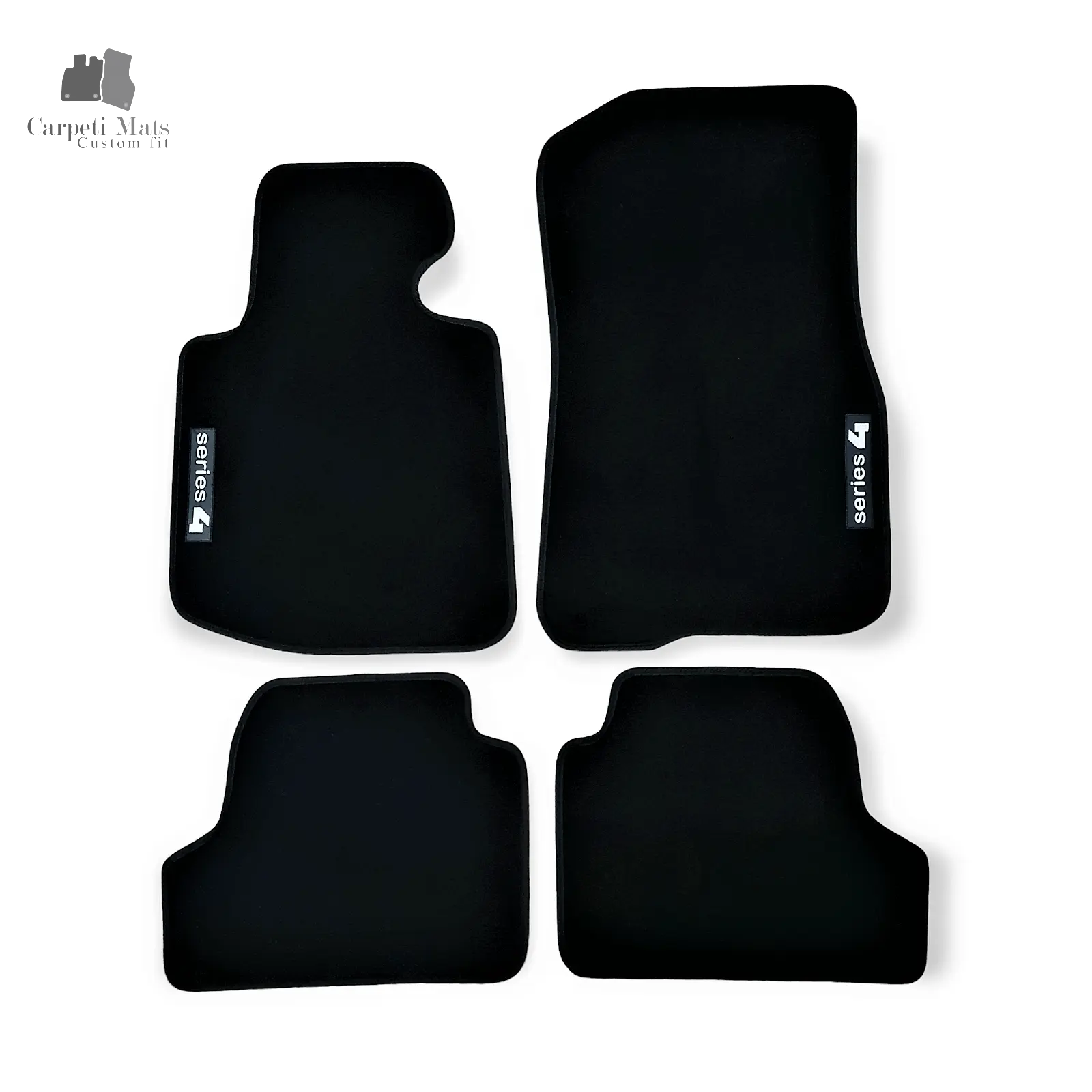 Carpet Car Floor Mats Velour for BMW 4 F36 GRAND COUPE 2014-> logo Car Floor Mats Velour CarpetiMats