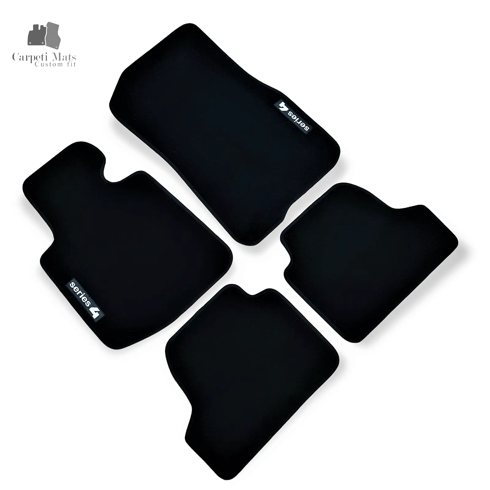 Carpet Car Floor Mats Velour for BMW 4 F36 GRAND COUPE 2014-> logo Car Floor Mats Velour CarpetiMats