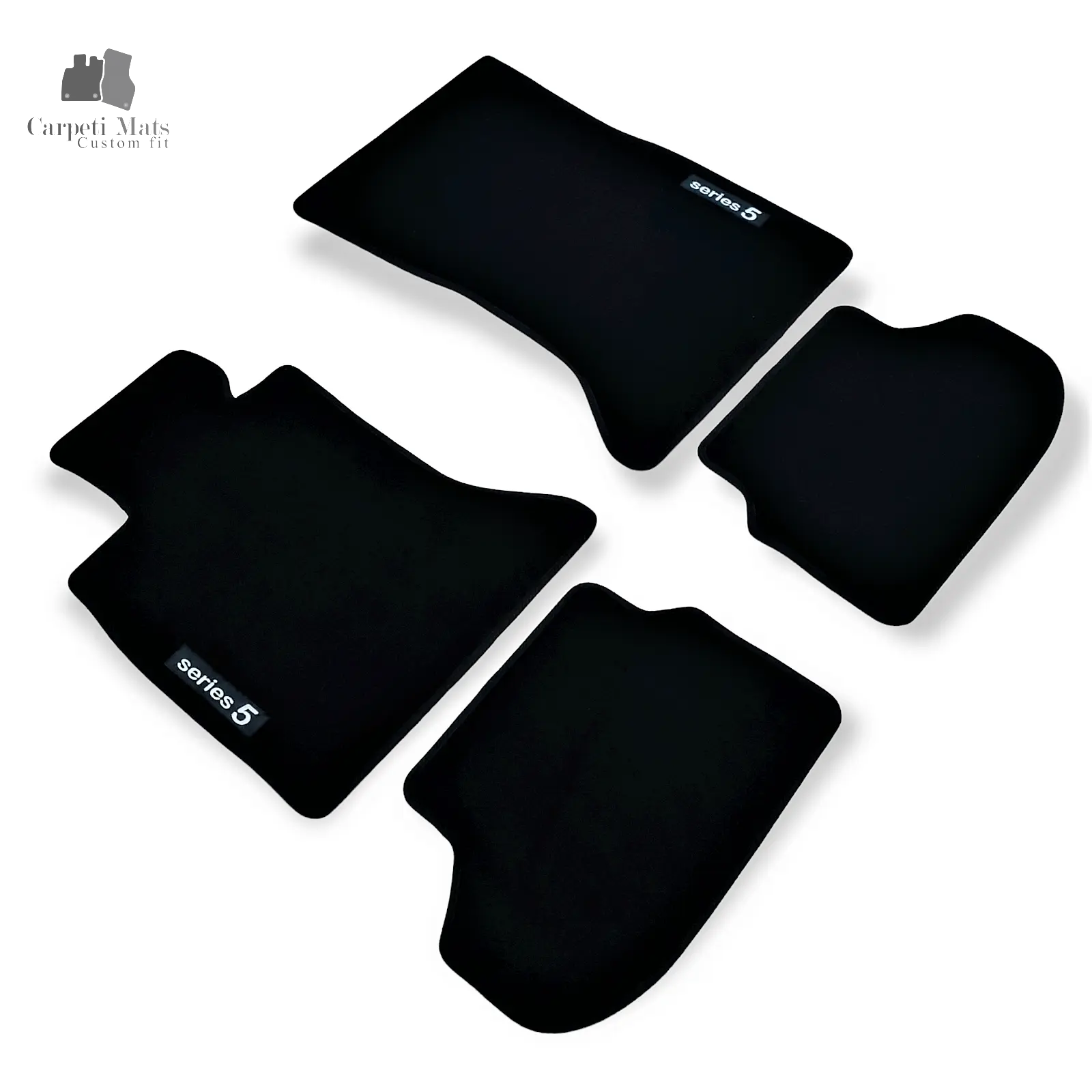 Carpet Car Floor Mats Velour for BMW 5 F10/F11 03.2010-05.2017 logo Car Floor Mats Velour CarpetiMats