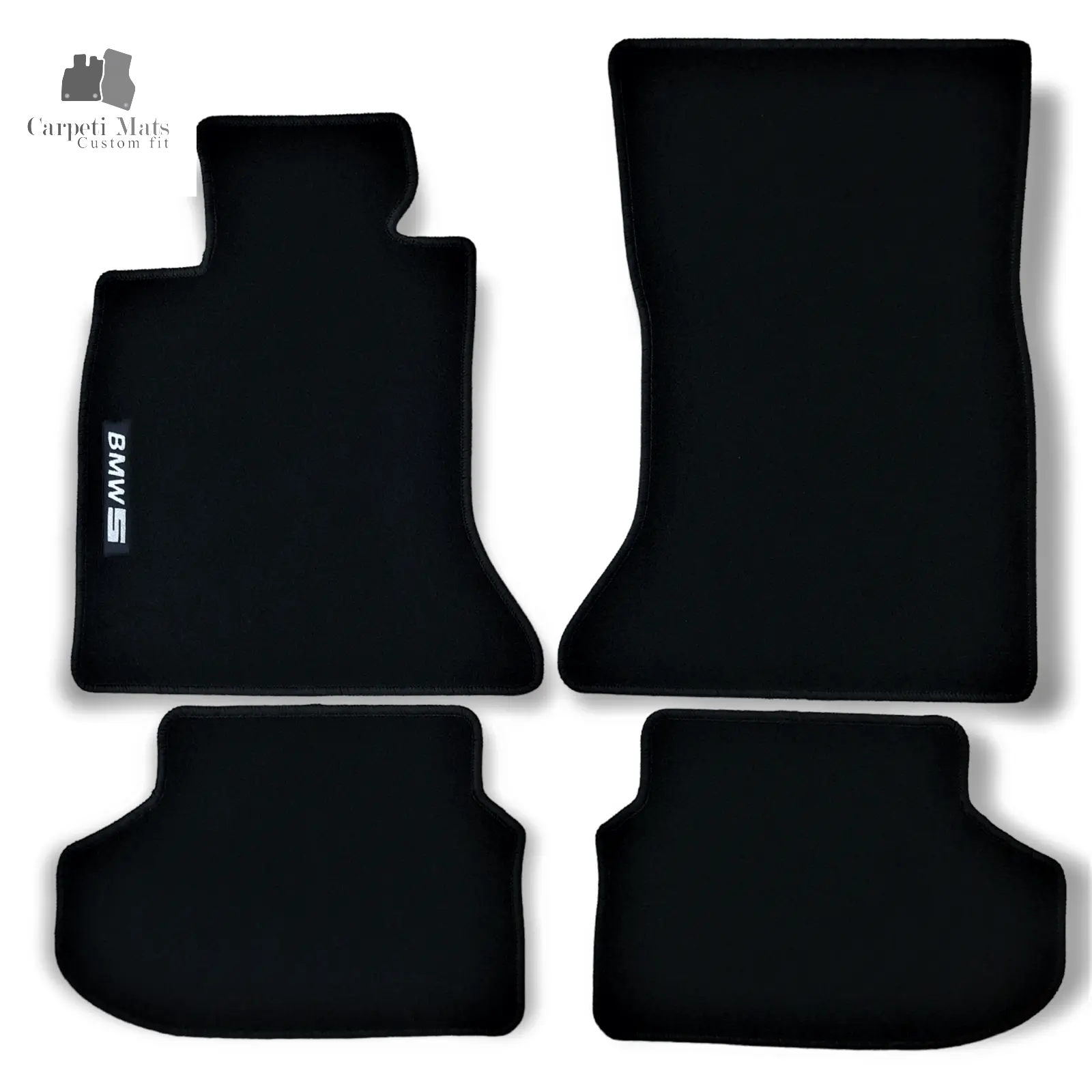 Carpet Car Floor Mats Velour for BMW 5 F10/F11 03.2010-05.2017 logo Car Floor Mats Velour CarpetiMats
