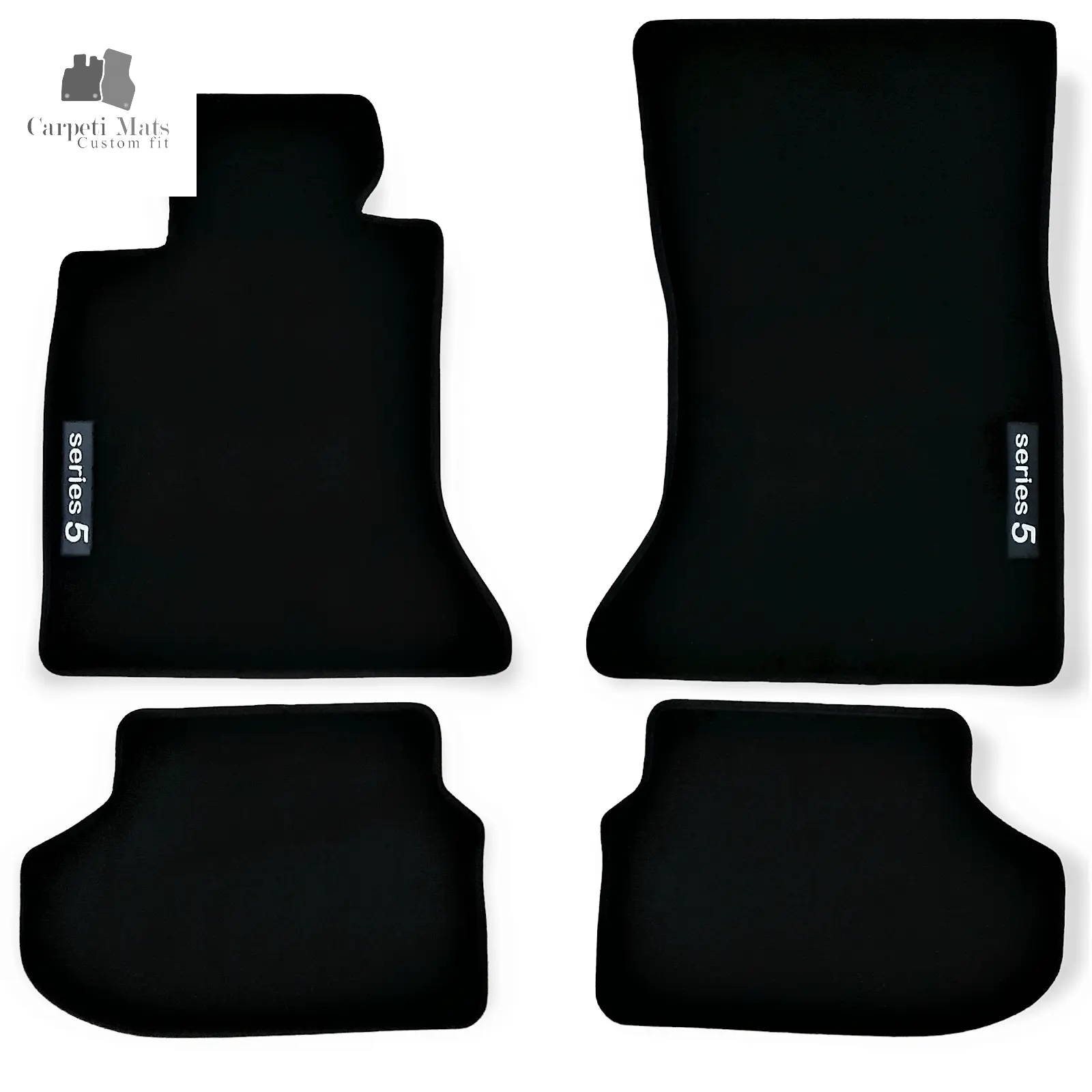 Carpet Car Floor Mats Velour for BMW 5 F10/F11 03.2010-05.2017 logo Car Floor Mats Velour CarpetiMats