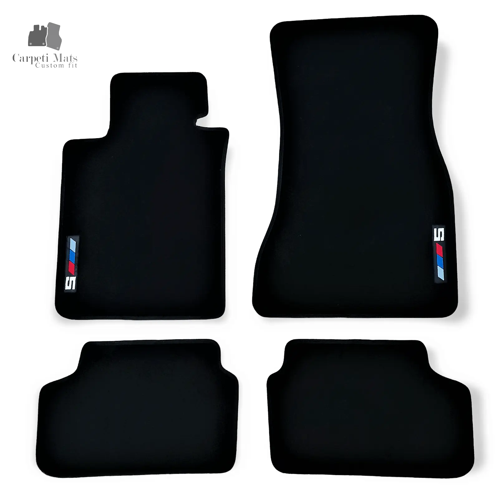Carpet Car Floor Mats Velour for BMW 5 G30/G31 2017-> M5 Car Floor Mats Velour CarpetiMats