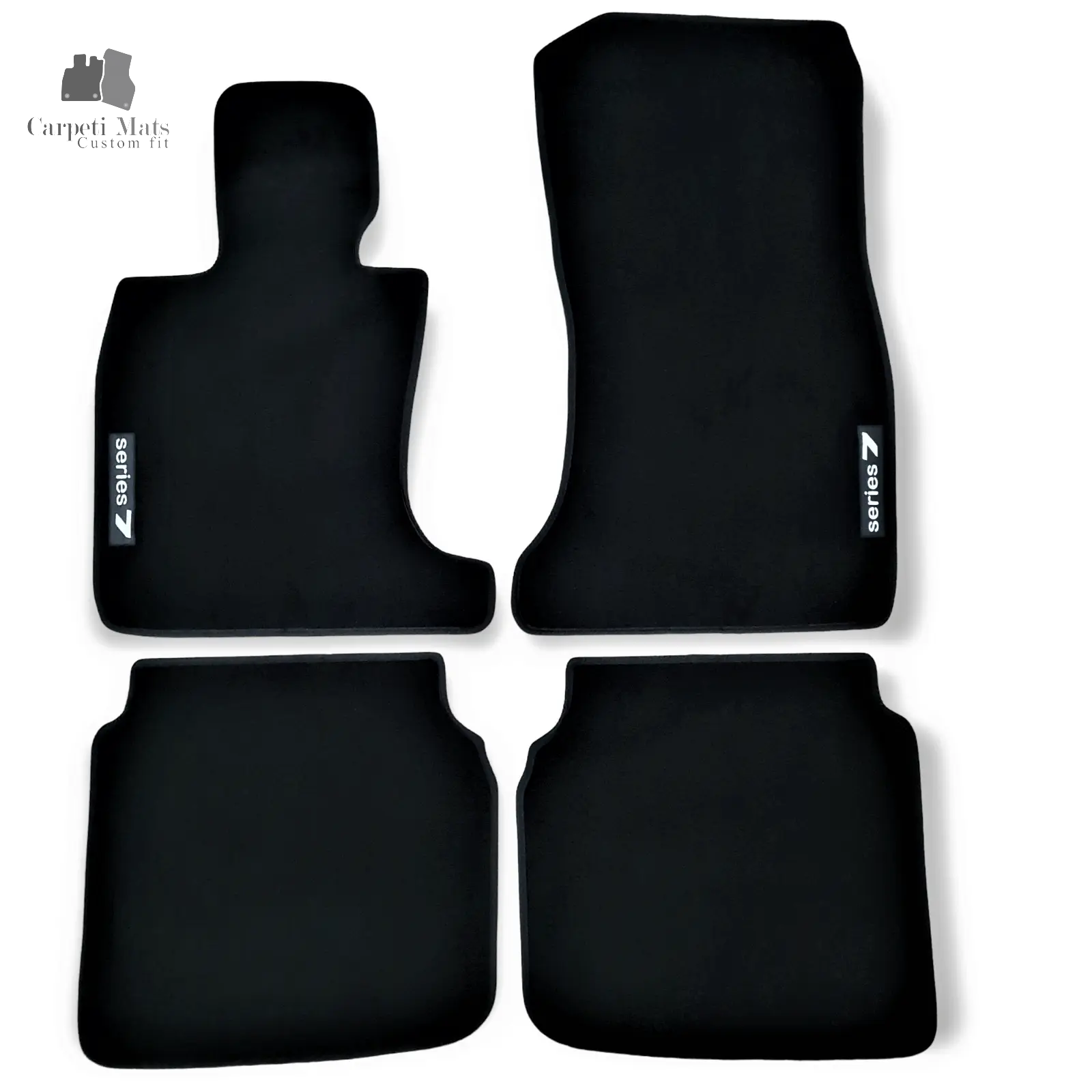Carpet Car Floor Mats Velour for BMW 7 F02 06.2008-07.2015 logo LONG wheel base Car Floor Mats Velour CarpetiMats