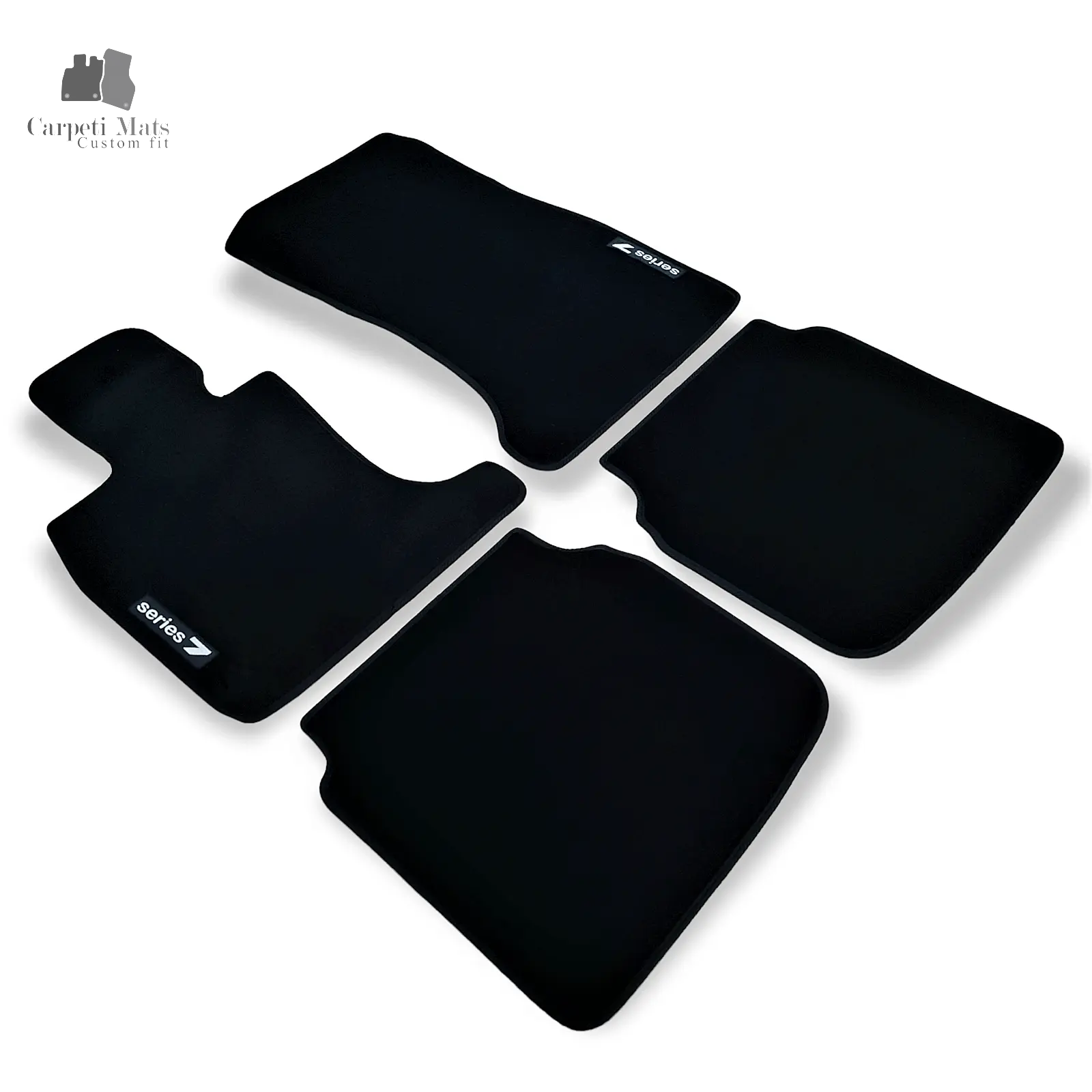 Carpet Car Floor Mats Velour for BMW 7 F02 06.2008-07.2015 logo LONG wheel base Car Floor Mats Velour CarpetiMats
