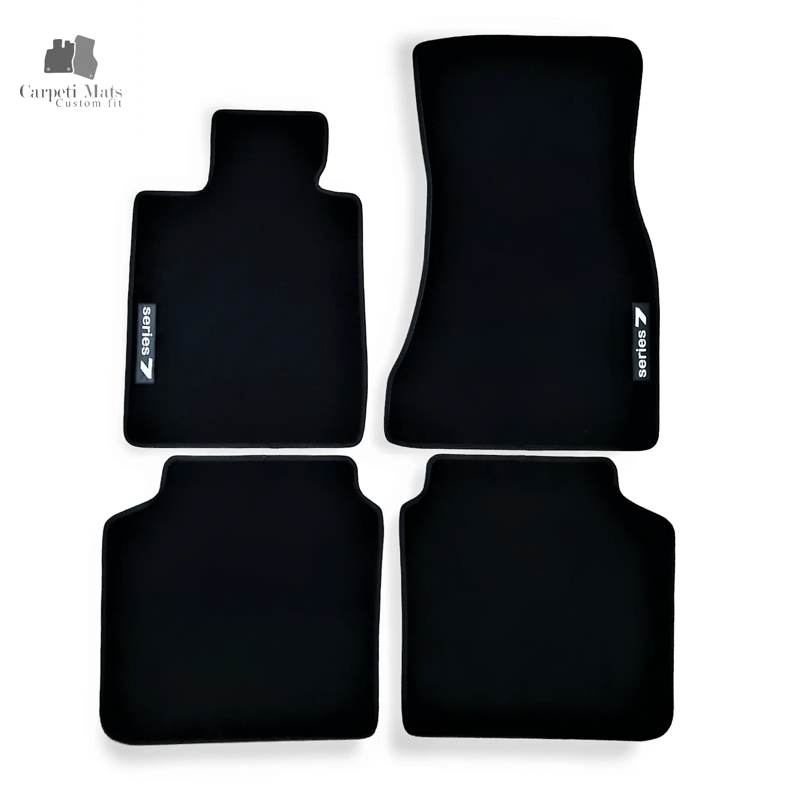 Carpet Car Floor Mats Velour for BMW 7 G12 07.2015-> logo LONG wheel base Car Floor Mats Velour CarpetiMats