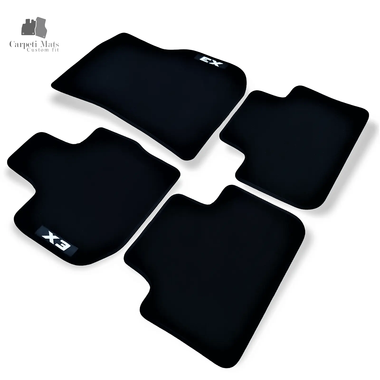 Carpet Car Floor Mats Velour for BMW X3 G01 11.2017-> logo Car Floor Mats Velour CarpetiMats