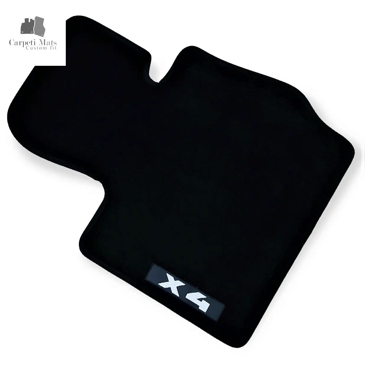 Carpet Car Floor Mats Velour for BMW X4 F26 2014-06.2018 logo Car Floor Mats Velour CarpetiMats