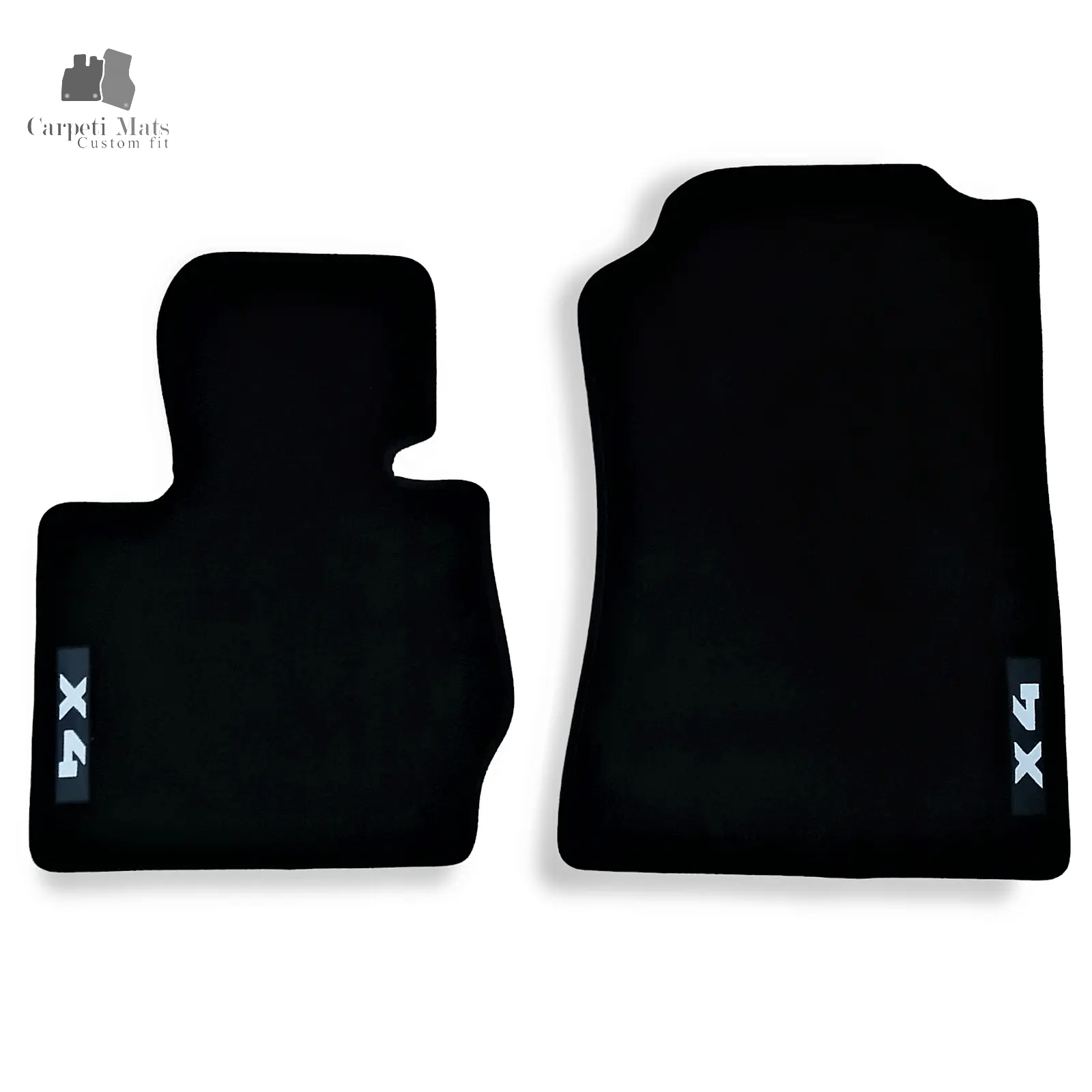 Carpet Car Floor Mats Velour for BMW X4 F26 2014-06.2018 logo Car Floor Mats Velour CarpetiMats