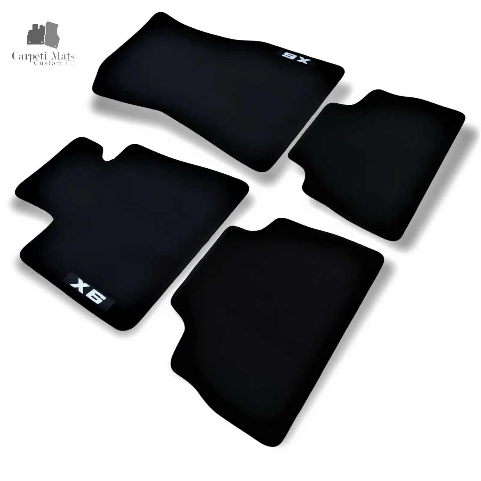 Carpet Car Floor Mats Velour for BMW X6 G06 11.2019-> logo Car Floor Mats Velour CarpetiMats