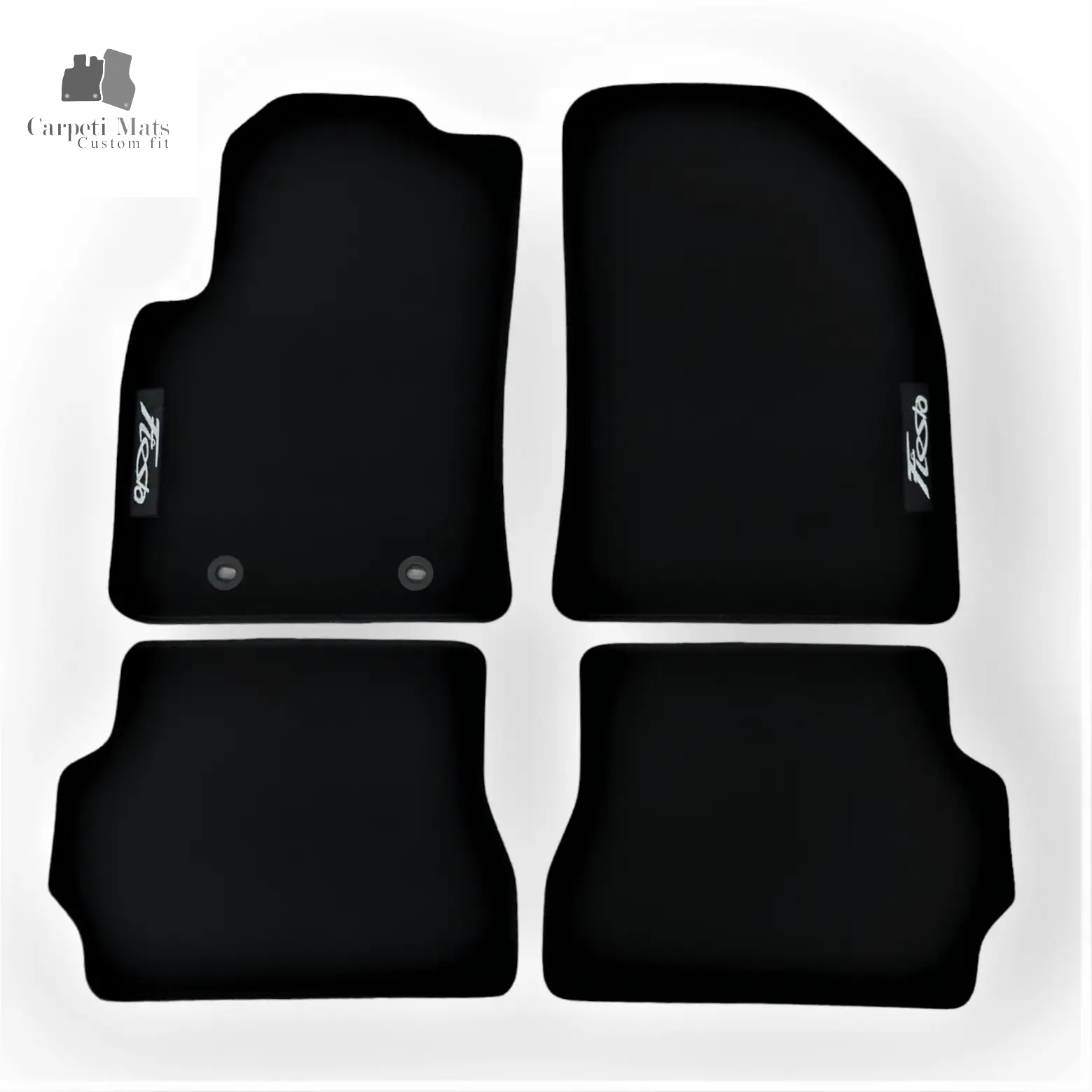 Carpet car mats custom fit floor mats for Ford Fiesta full set with logo