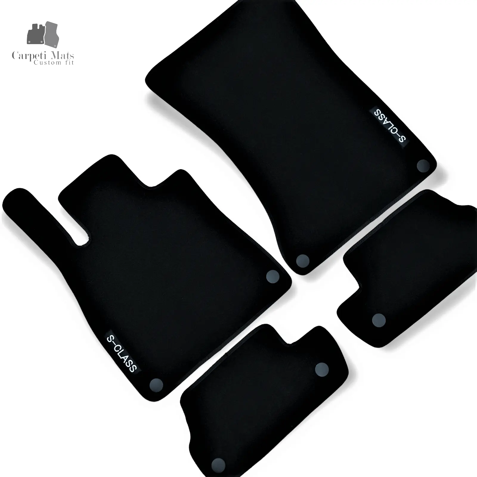 Carpet Car Floor Mats Velour for Mercedes S Class COUPE C217 04.2014-08.2020 logo Car Floor Mats Velour CarpetiMats
