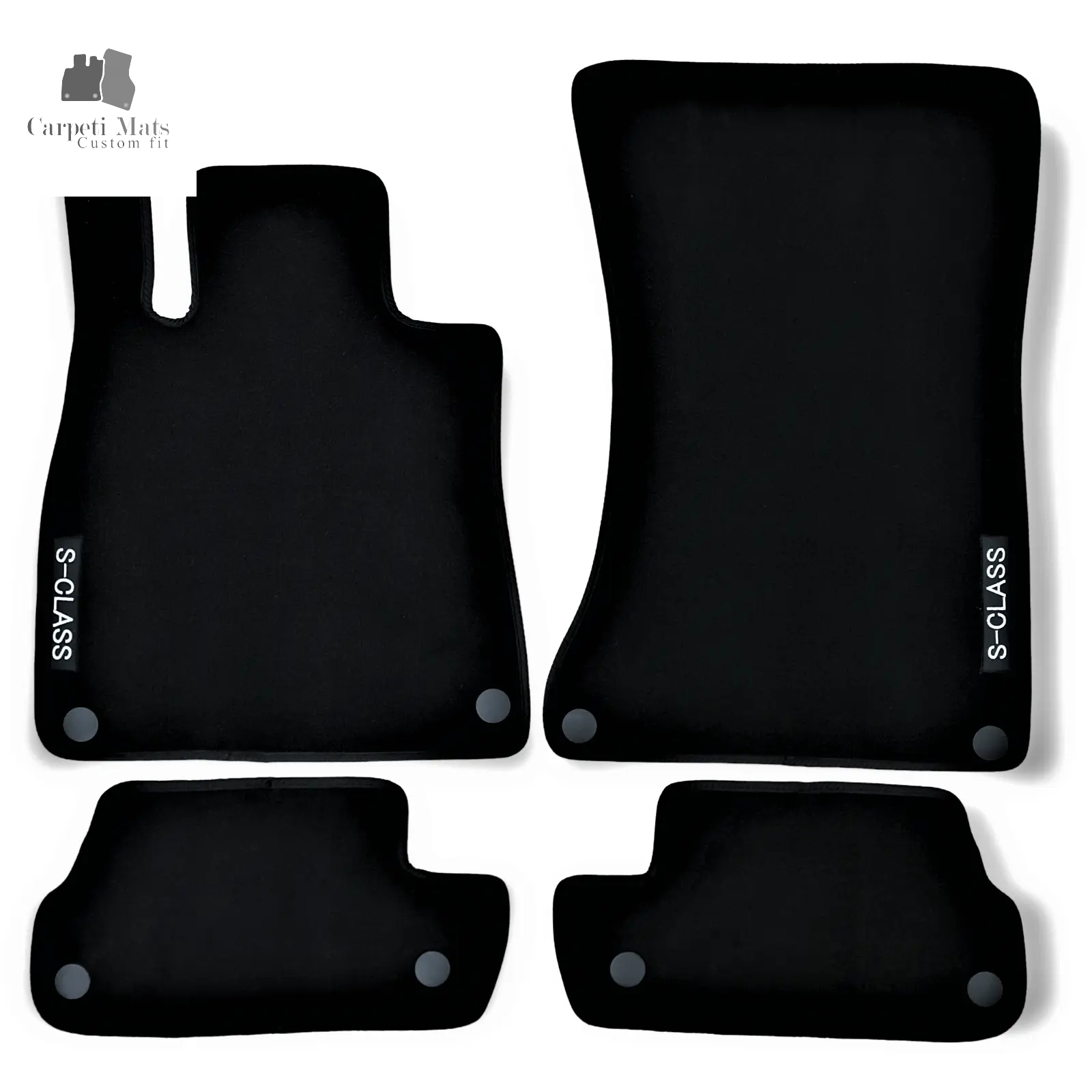 Carpet Car Floor Mats Velour for Mercedes S Class COUPE C217 04.2014-08.2020 logo Car Floor Mats Velour CarpetiMats