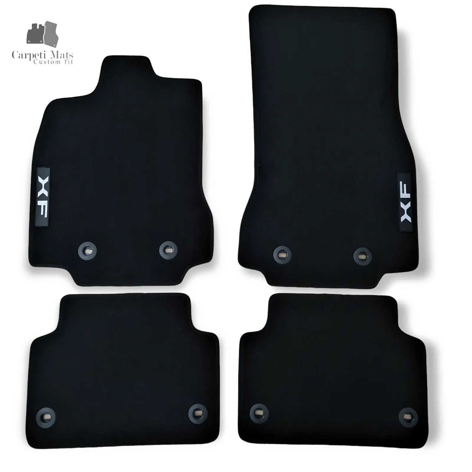 Carpet Car Floor Mats Velour for Jaguar XF 01.2007-01.2015 logo Car Floor Mats Velour CarpetiMats