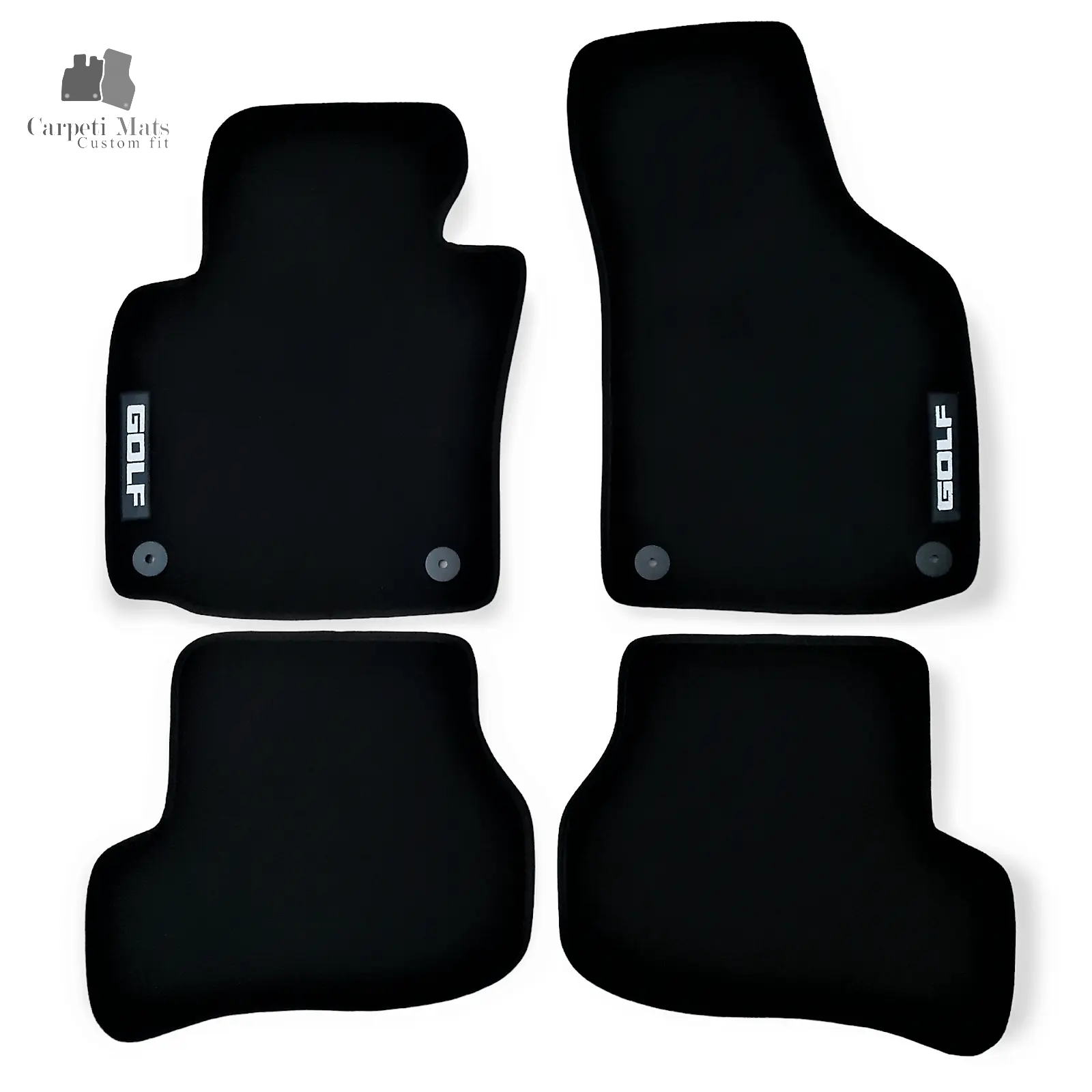 Carpet Car Floor Mats Velour for VW Golf V 10.2003-02.2009 logo Car Floor Mats Velour CarpetiMats
