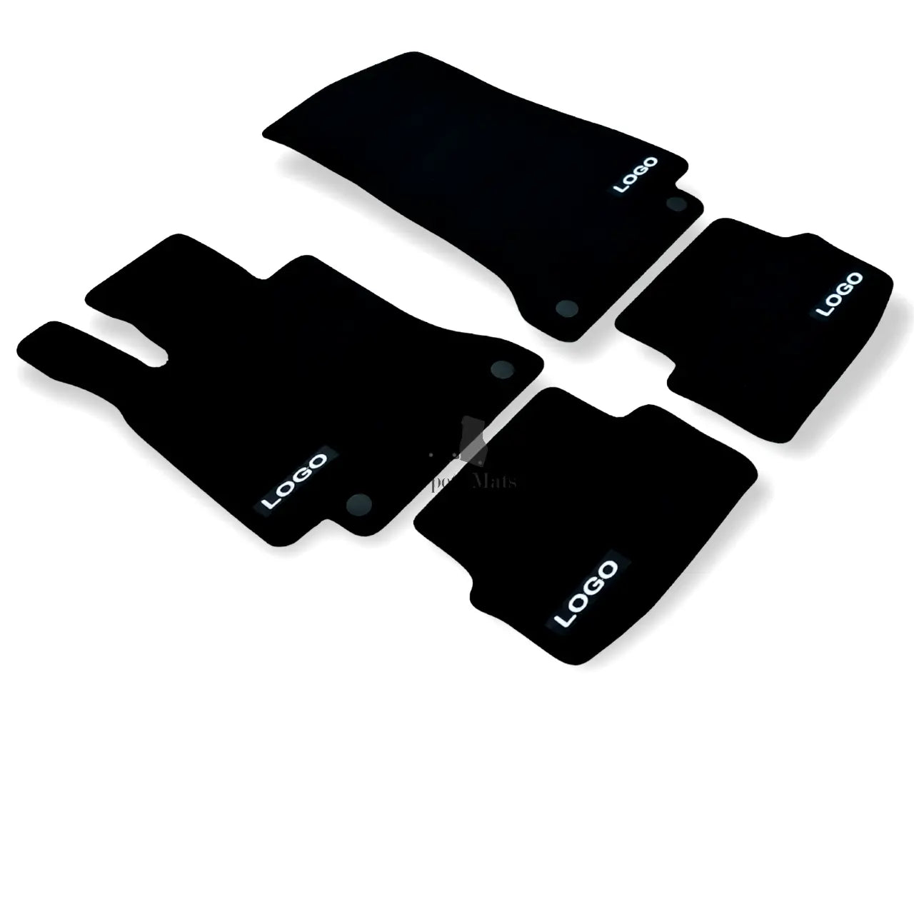 Car Floor Mats Velour For AMG Mercedes C Class Coupe Waterproof Black Car Liners