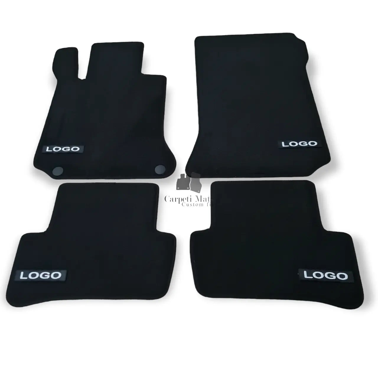 Car Floor Mats Velour For AMG Mercedes C Class W204 Auto Liners Waterproof Black