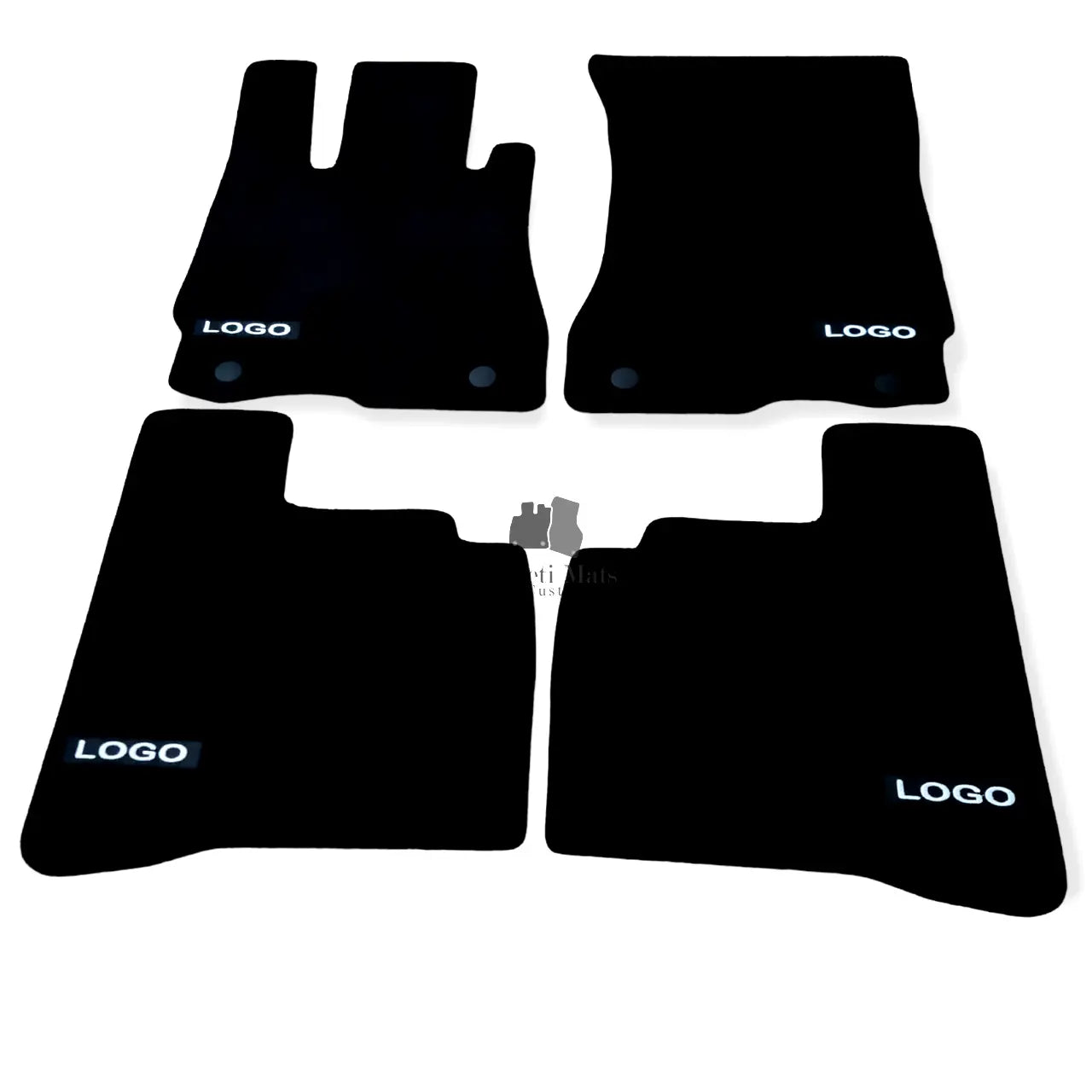 Car Floor Mats Velour For AMG Mercedes S Class W221 Auto Liners Waterproof Black