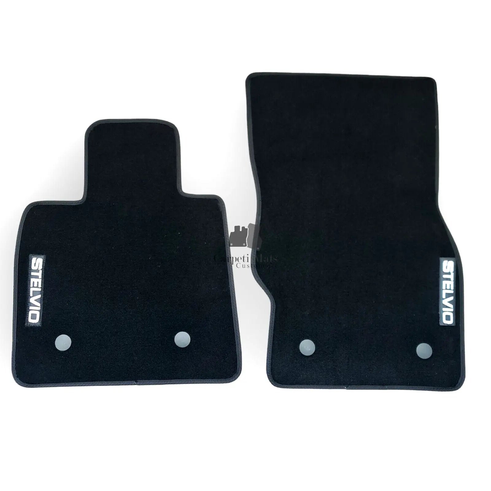 Car Floor Mats Velour For Alfa Romeo Stelvio Waterproof Black Carpet Liners New