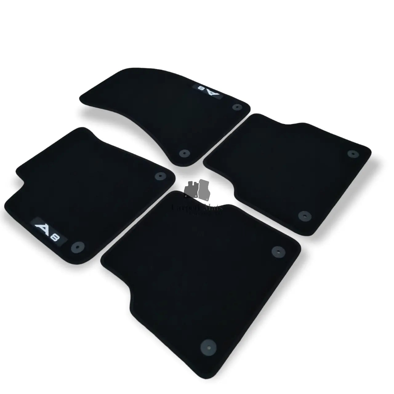 Car Floor Mats Velour For Audi A8 S8 4H Waterproof Black Carpet Rugs Auto Liners
