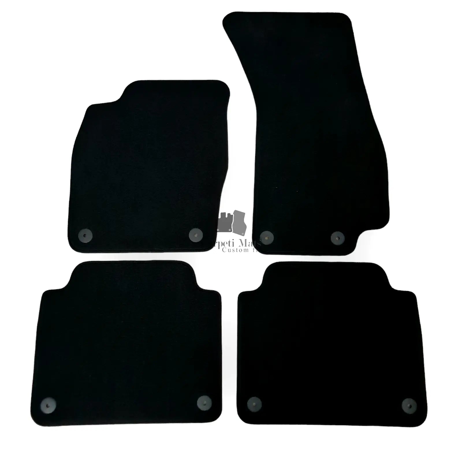 Car Floor Mats Velour For Audi A8 S8 4N Waterproof Black Carpet Rugs Auto Liners