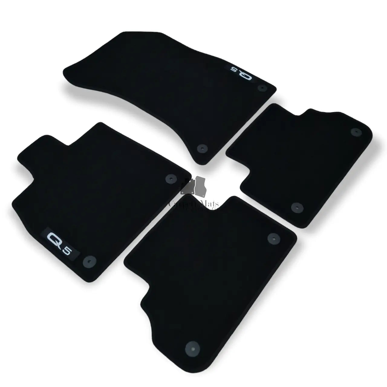 Car Floor Mats Velour For Audi Q5 SQ5 FY Waterproof Black Carpet Auto Liners New
