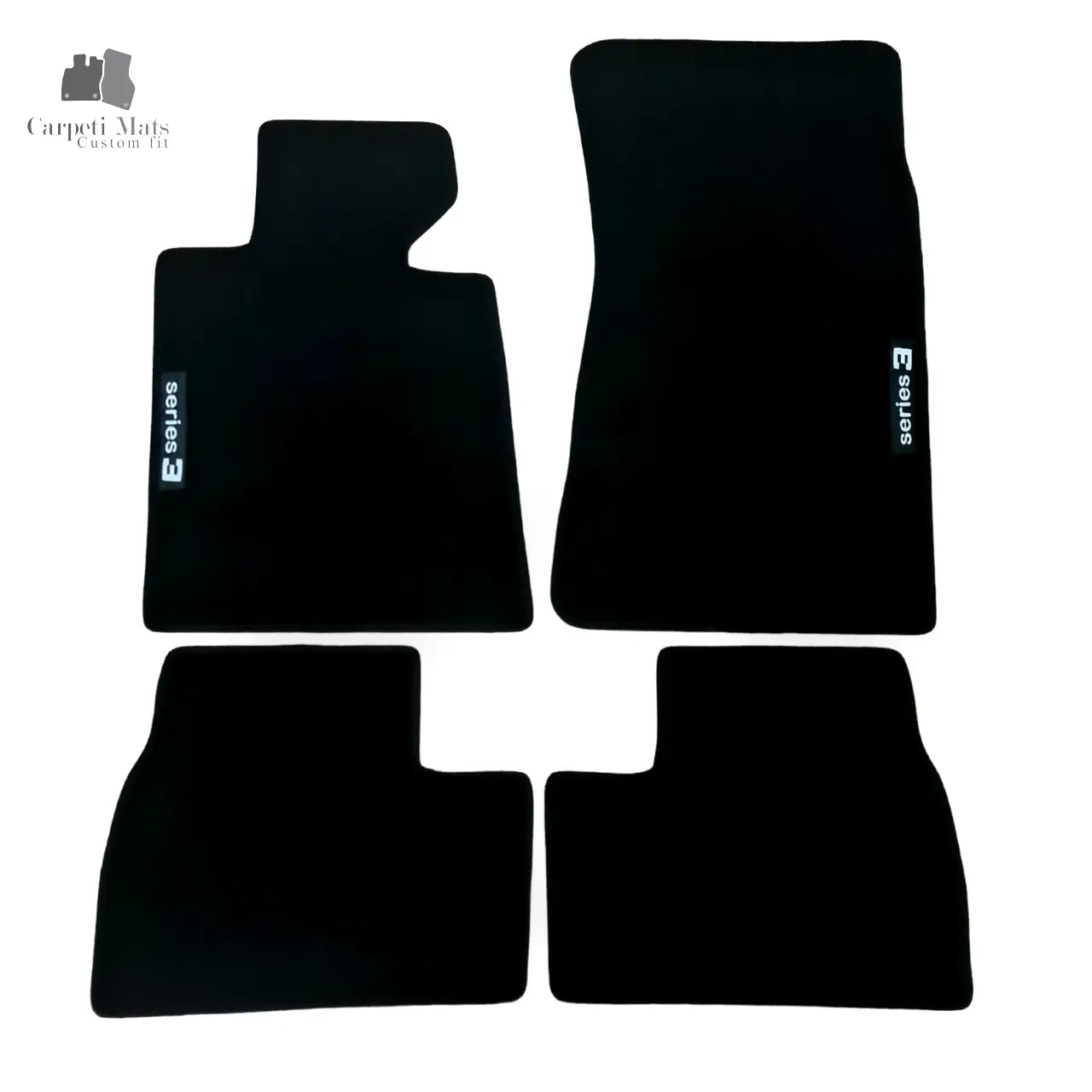 Car Floor Mats Velour For BMW 3 M3 E30 Waterproof Black Carpet Auto Liners New