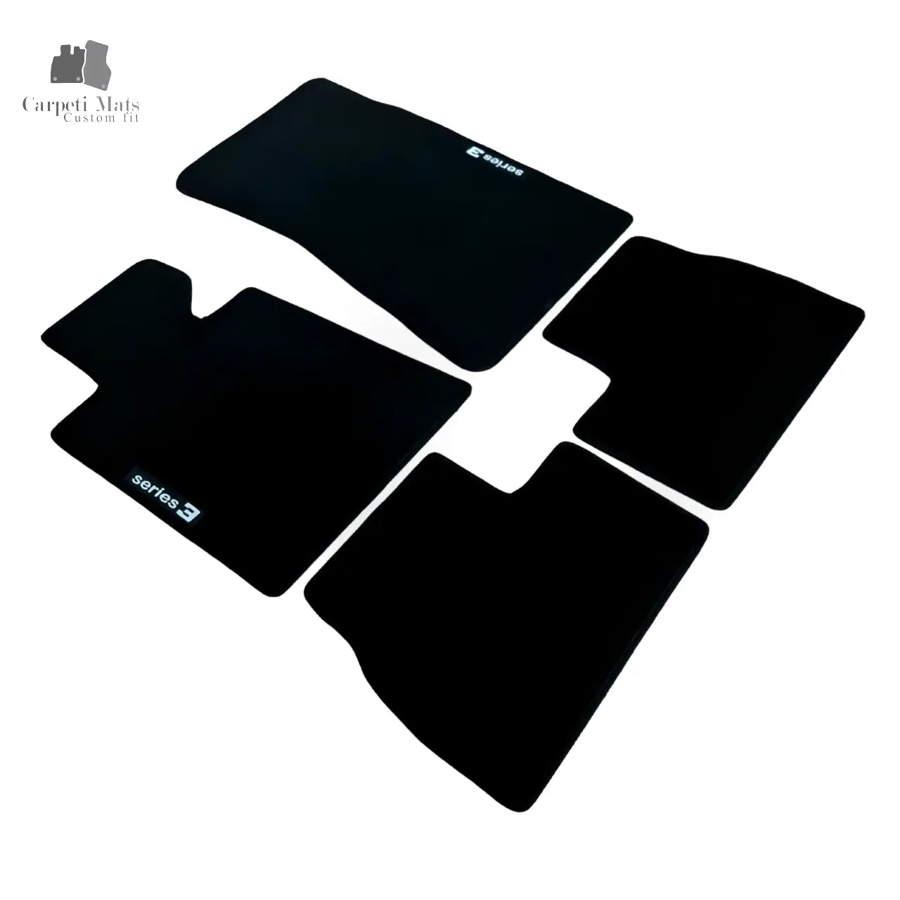 Car Floor Mats Velour For BMW 3 M3 E30 Waterproof Black Carpet Auto Liners New