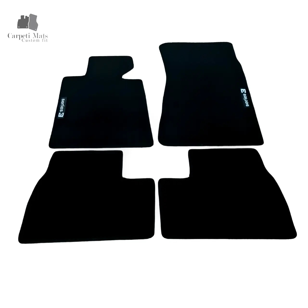 Car Floor Mats Velour For BMW 3 M3 E30 Waterproof Black Carpet Auto Liners New