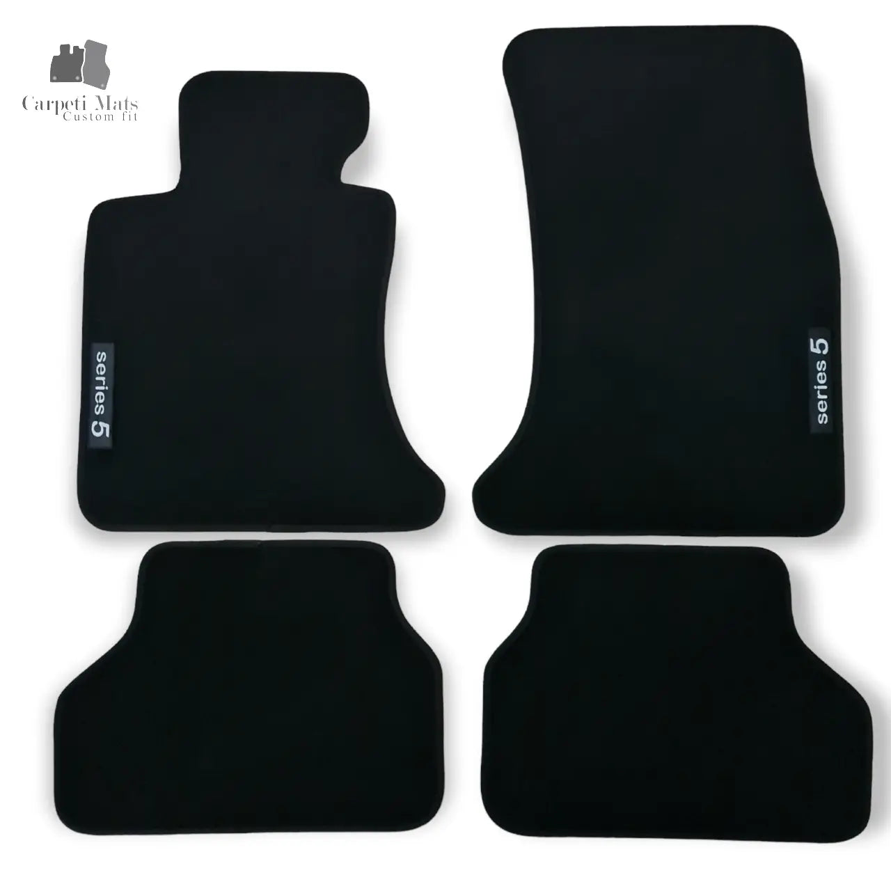 Car Floor Mats Velour For BMW 5 M5 E60 Waterproof Black Carpet Auto Liners New
