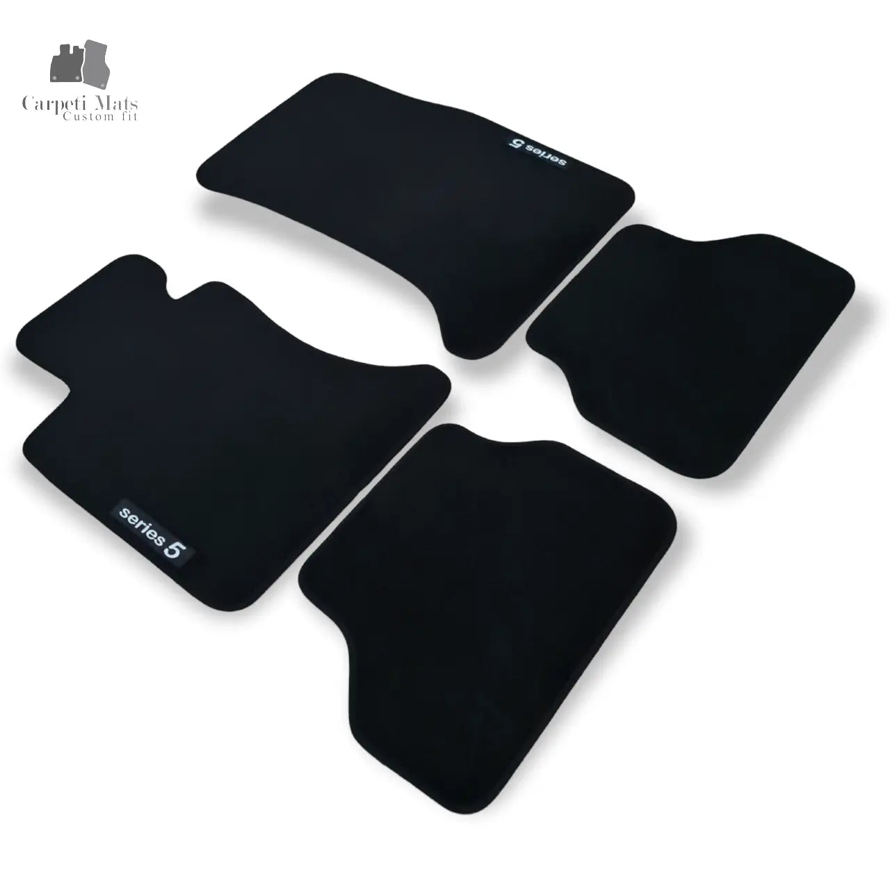 Car Floor Mats Velour For BMW 5 M5 E60 Waterproof Black Carpet Auto Liners New