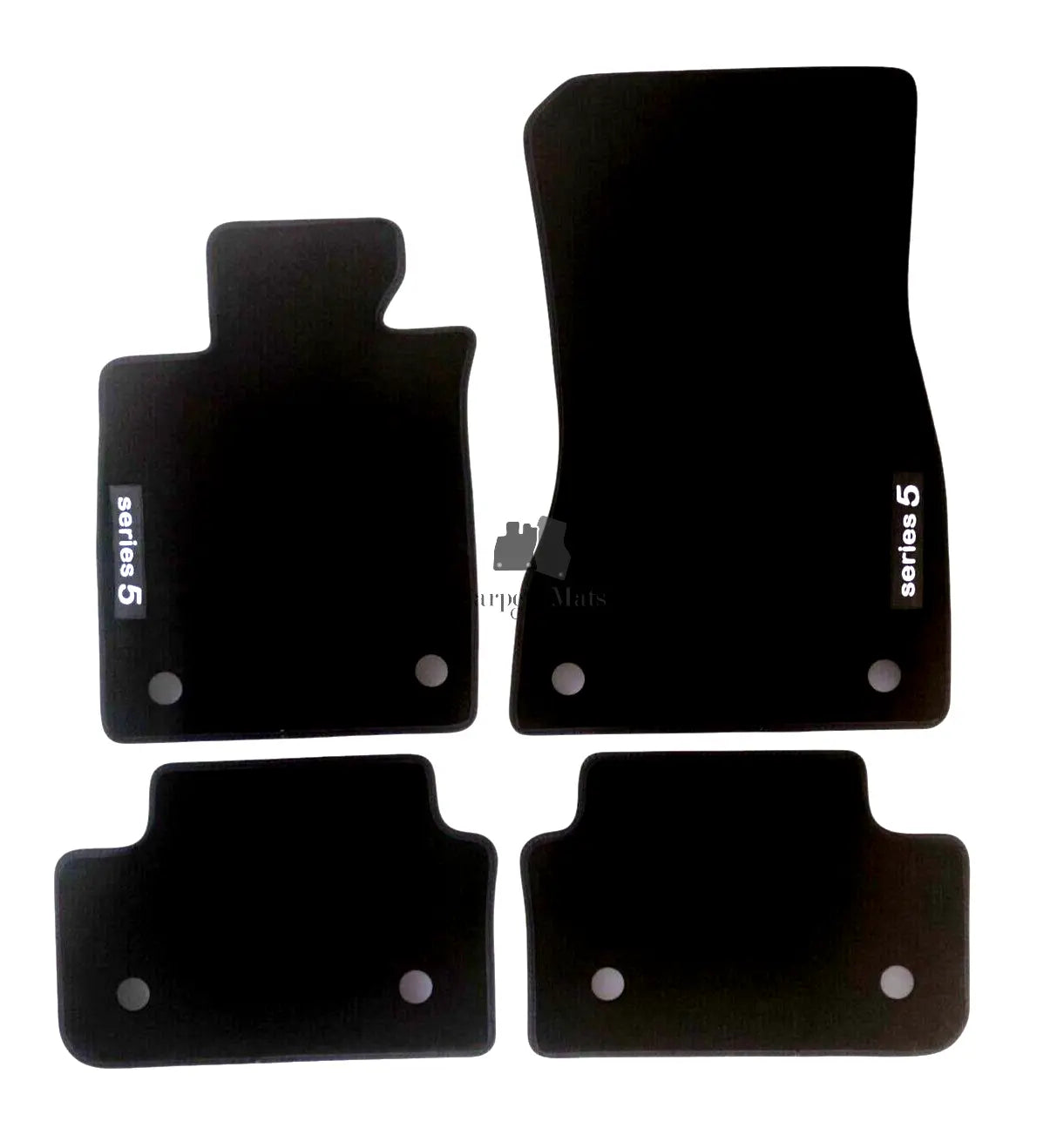 Car Floor Mats Velour For BMW 5 M5 G60 Waterproof Black Carpet Auto Liners New