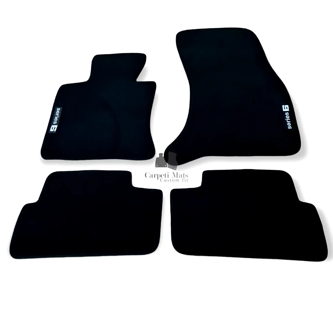Car Floor Mats Velour For BMW 6 E63 M6 Waterproof Black Carpet Auto Liners New