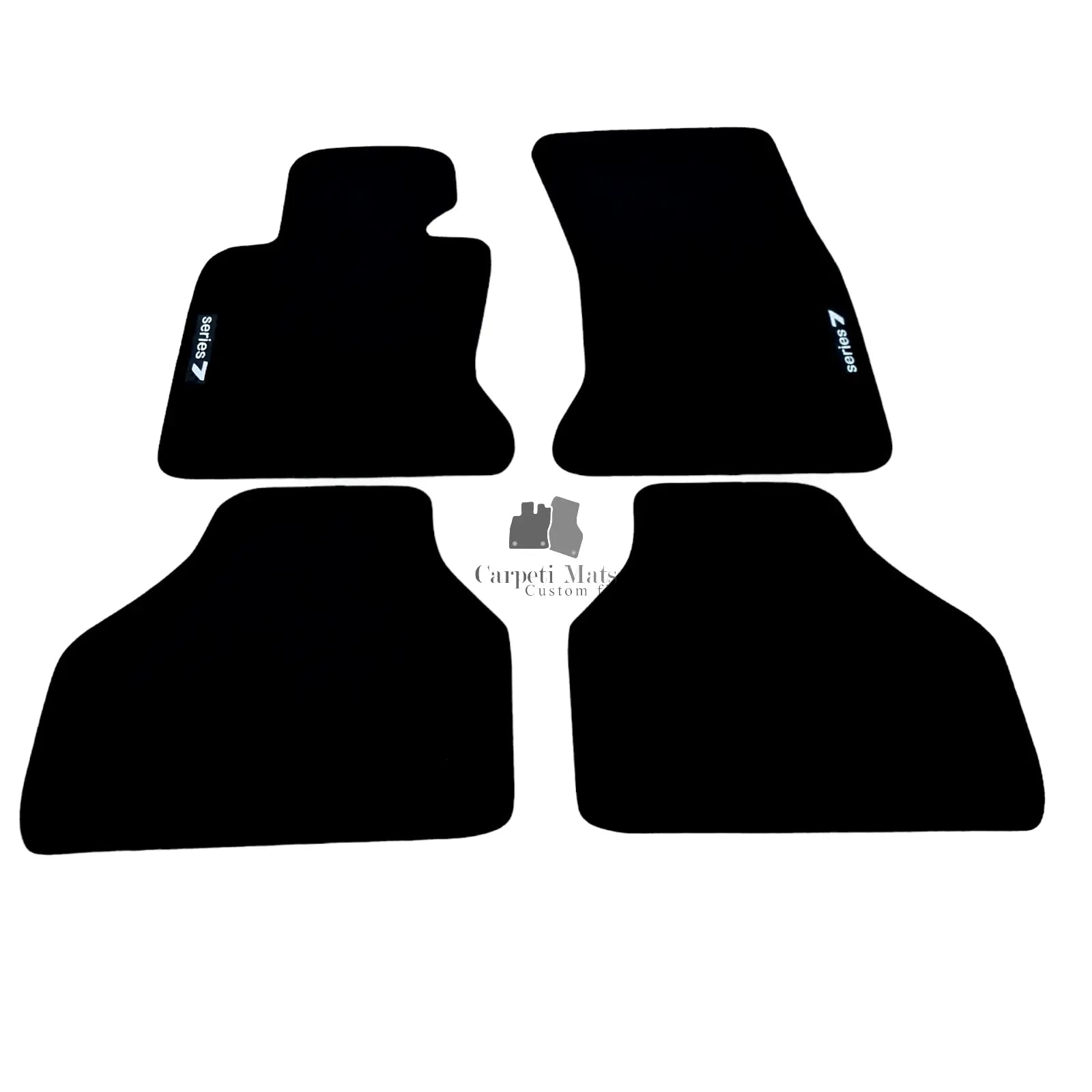 Car Floor Mats Velour For BMW 7 M7 E65 Waterproof Black Carpet Auto Liners New
