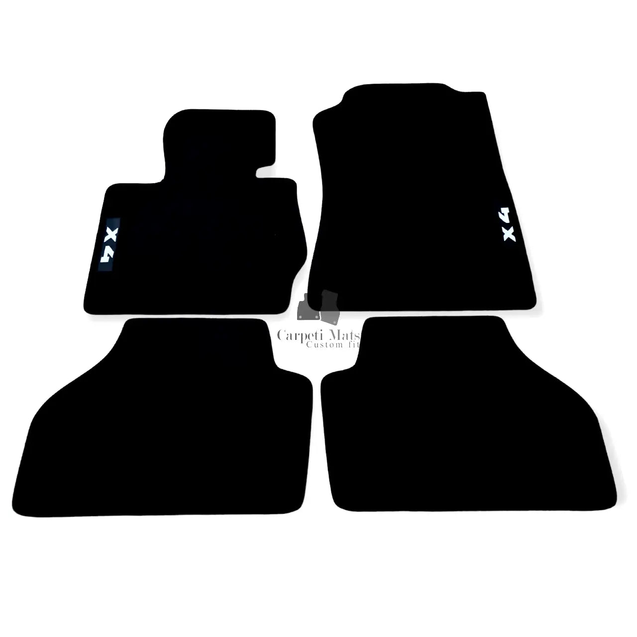 Car Floor Mats Velour For BMW X4 F26 MX4 Waterproof Black Carpet Auto Liners New