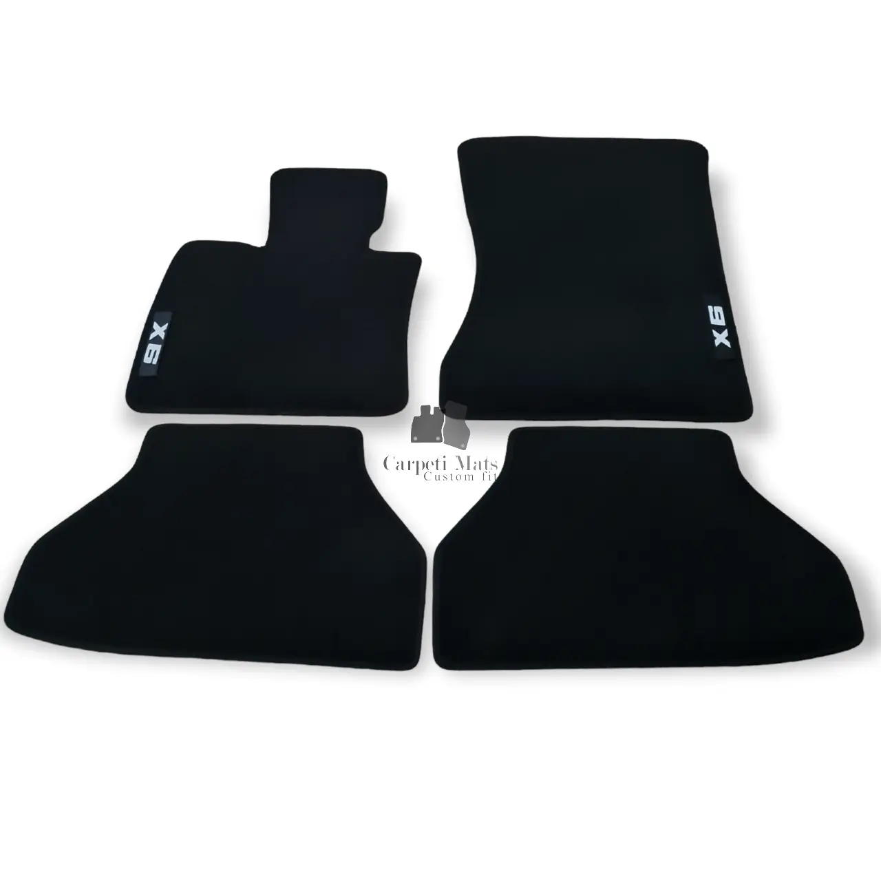 Car Floor Mats Velour For BMW X6 E71 MX6 Waterproof Black Carpet Auto Liners New