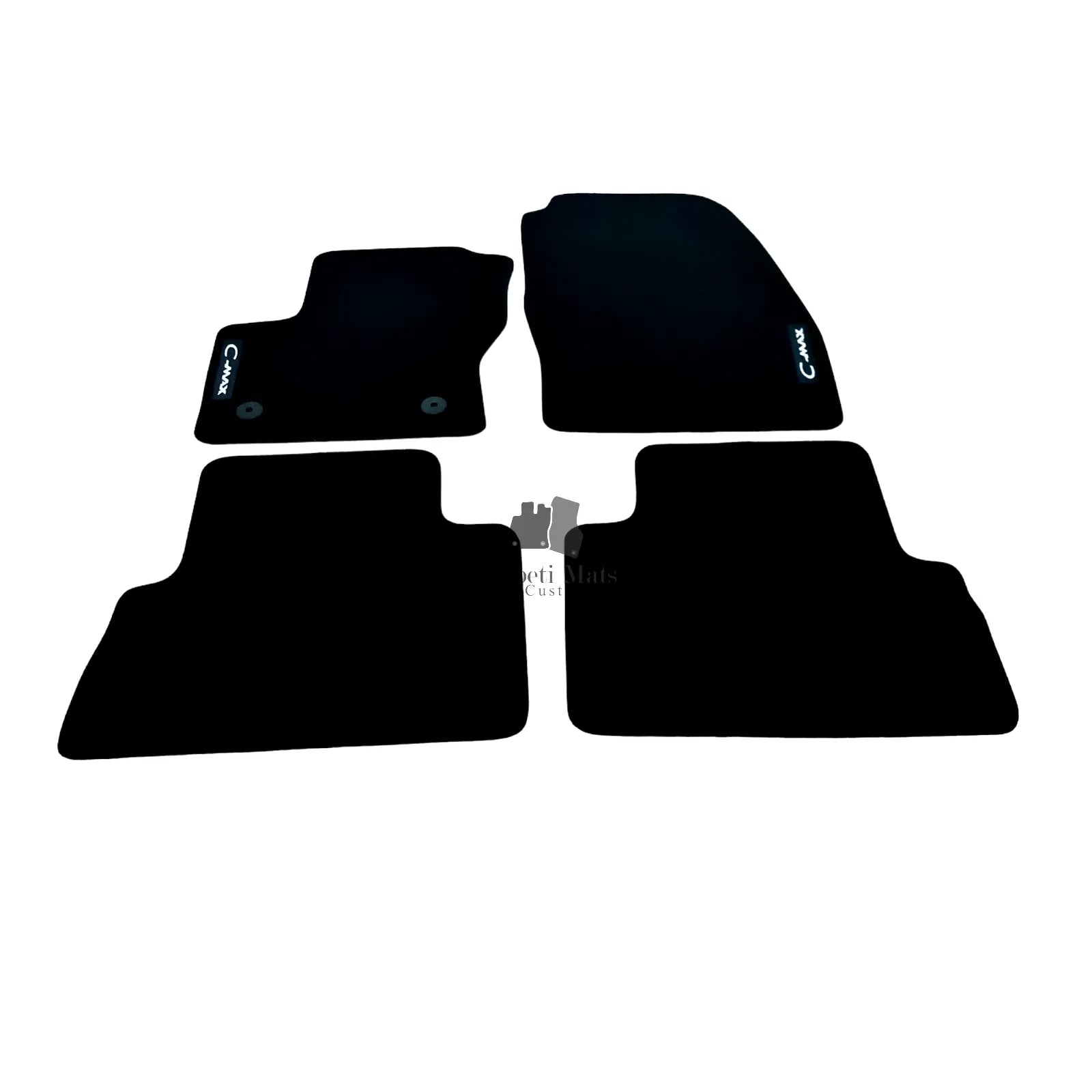 Car Floor Mats Velour For Ford C-Max Waterproof Black Carpet Rugs Auto Liners