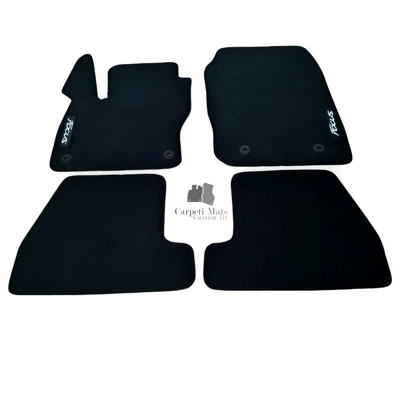 Car Floor Mats Velour For Ford Focus Waterproof Black Carpet Rugs Auto Liners