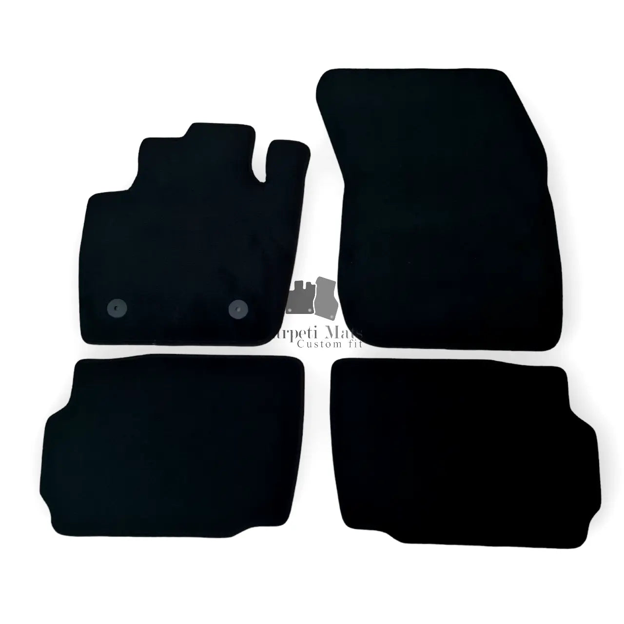 Car Floor Mats Velour For Ford Fusion Waterproof Black Carpet Rugs Auto Liners