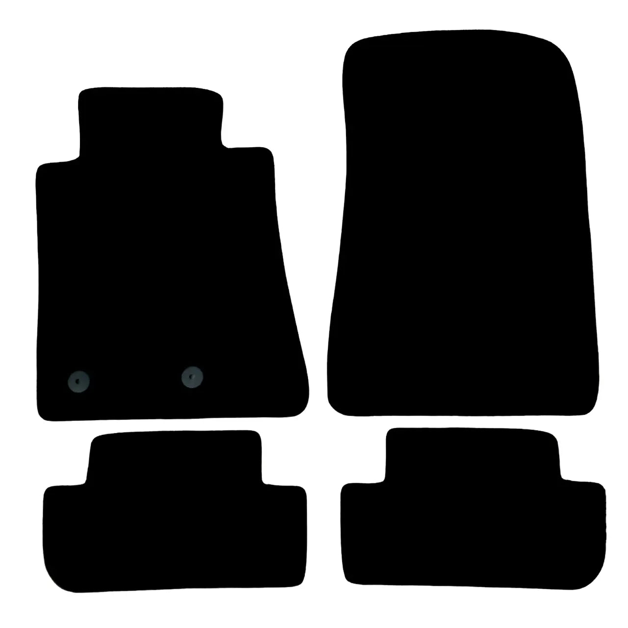 Car Floor Mats Velour For Ford Mustang Waterproof Black Carpet Rugs Auto Liners