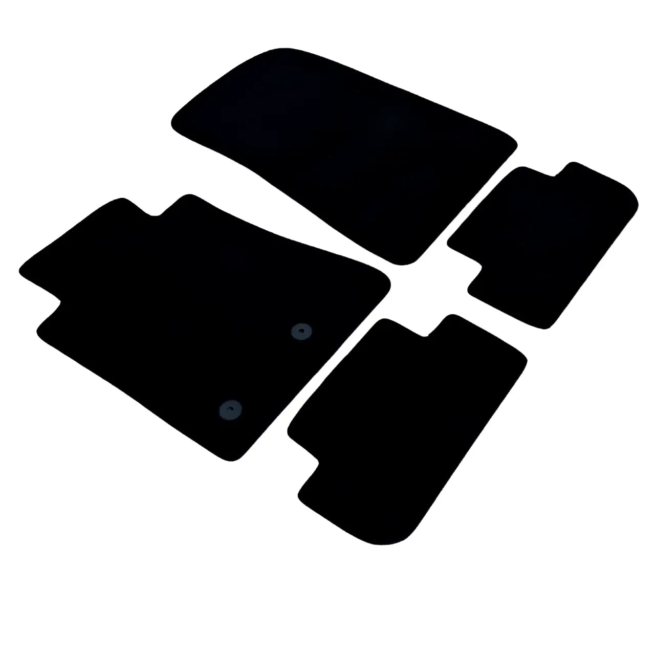 Car Floor Mats Velour For Ford Mustang Waterproof Black Carpet Rugs Auto Liners