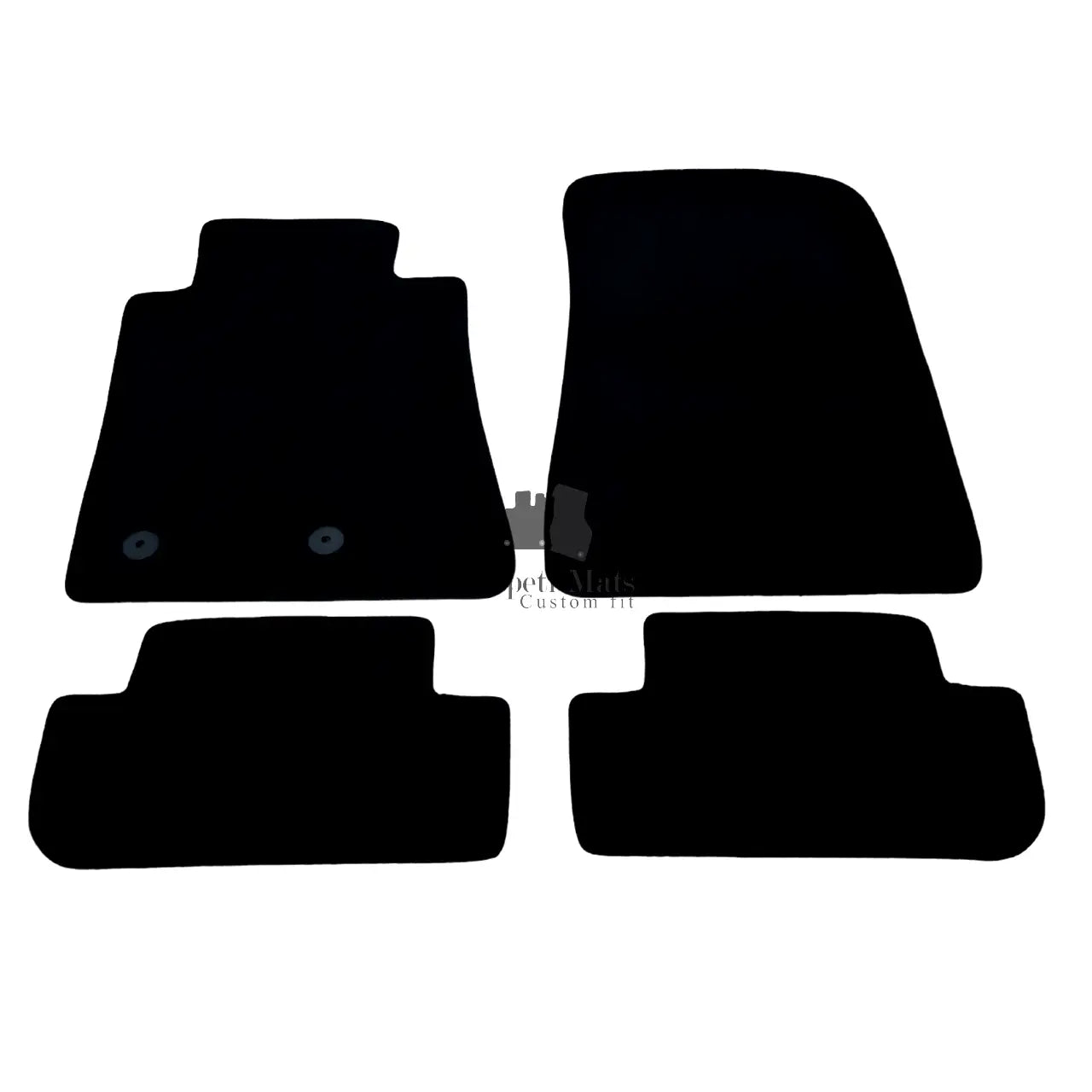 Car Floor Mats Velour For Ford Mustang Waterproof Black Carpet Rugs Auto Liners