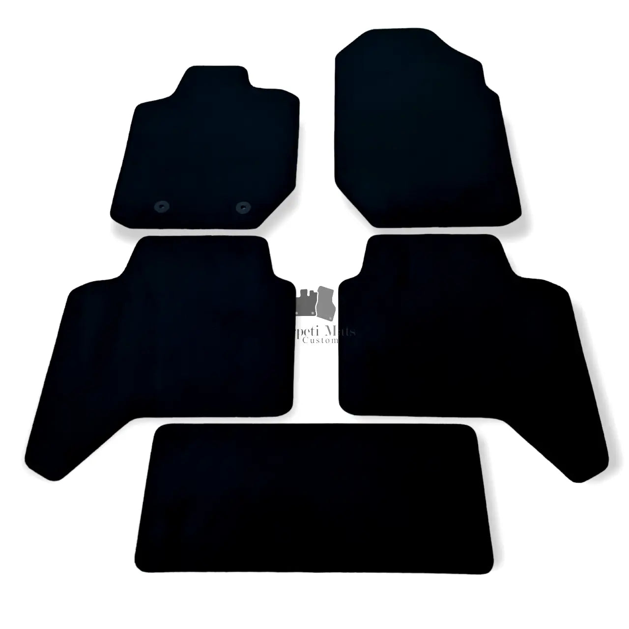Car Floor Mats Velour For Ford Ranger Waterproof Black Carpet Rugs Auto Liners