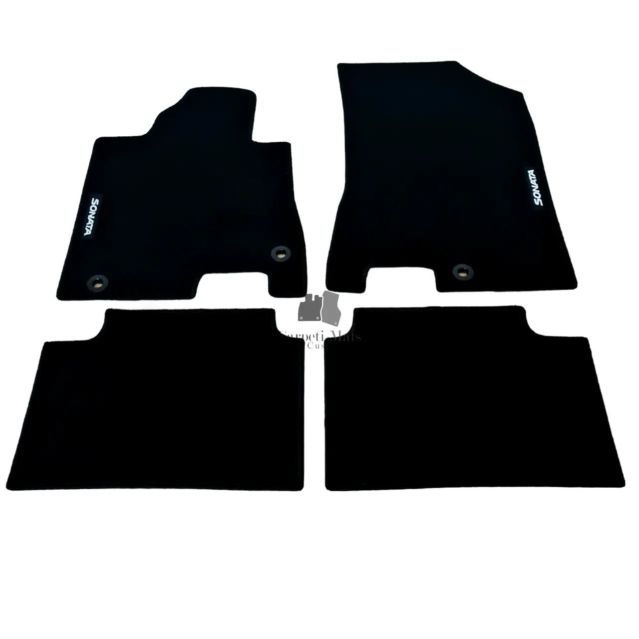 Car Floor Mats Velour For Hyundai Sonata Waterproof Black Carpet Auto Liners New