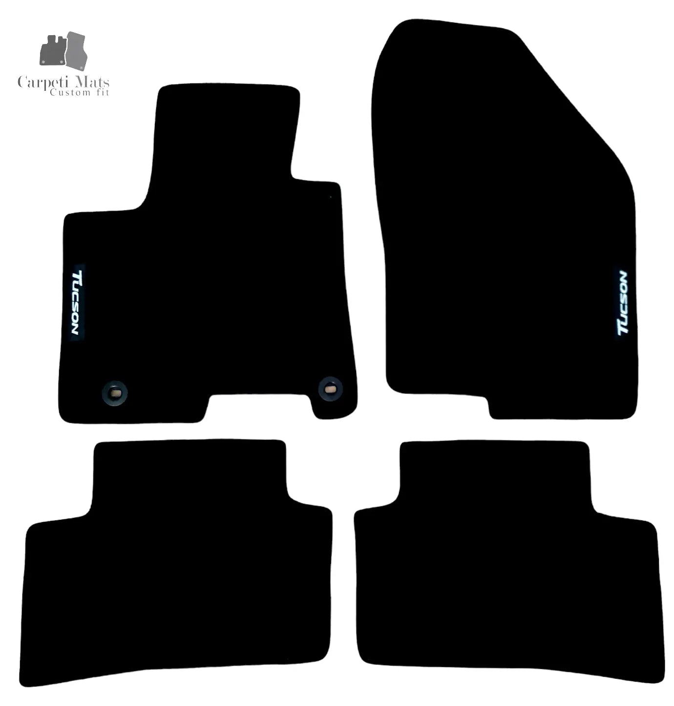 Car Floor Mats Velour For Hyundai Tucson Waterproof Black Carpet Auto Liners New
