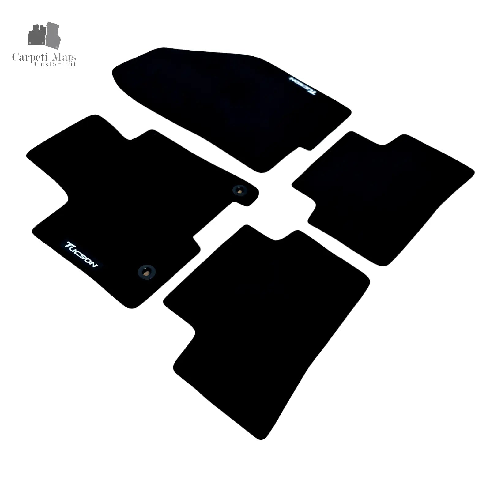 Car Floor Mats Velour For Hyundai Tucson Waterproof Black Carpet Auto Liners New