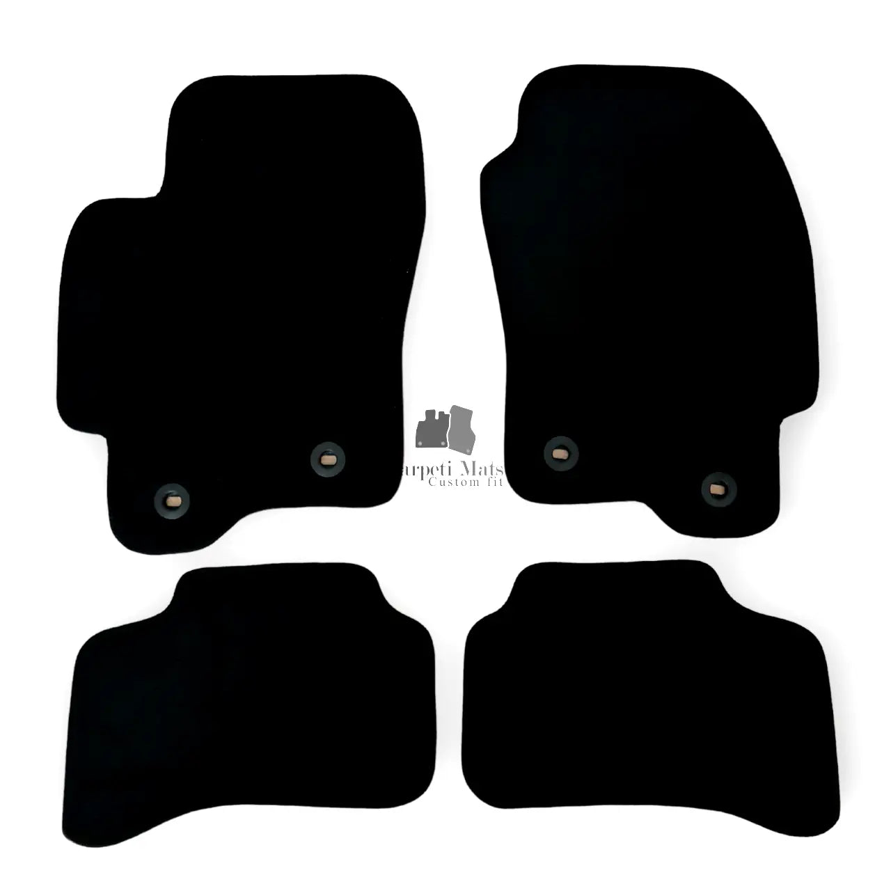 Car Floor Mats Velour For Jaguar X-Type Waterproof Black Carpet Rugs Auto Liners